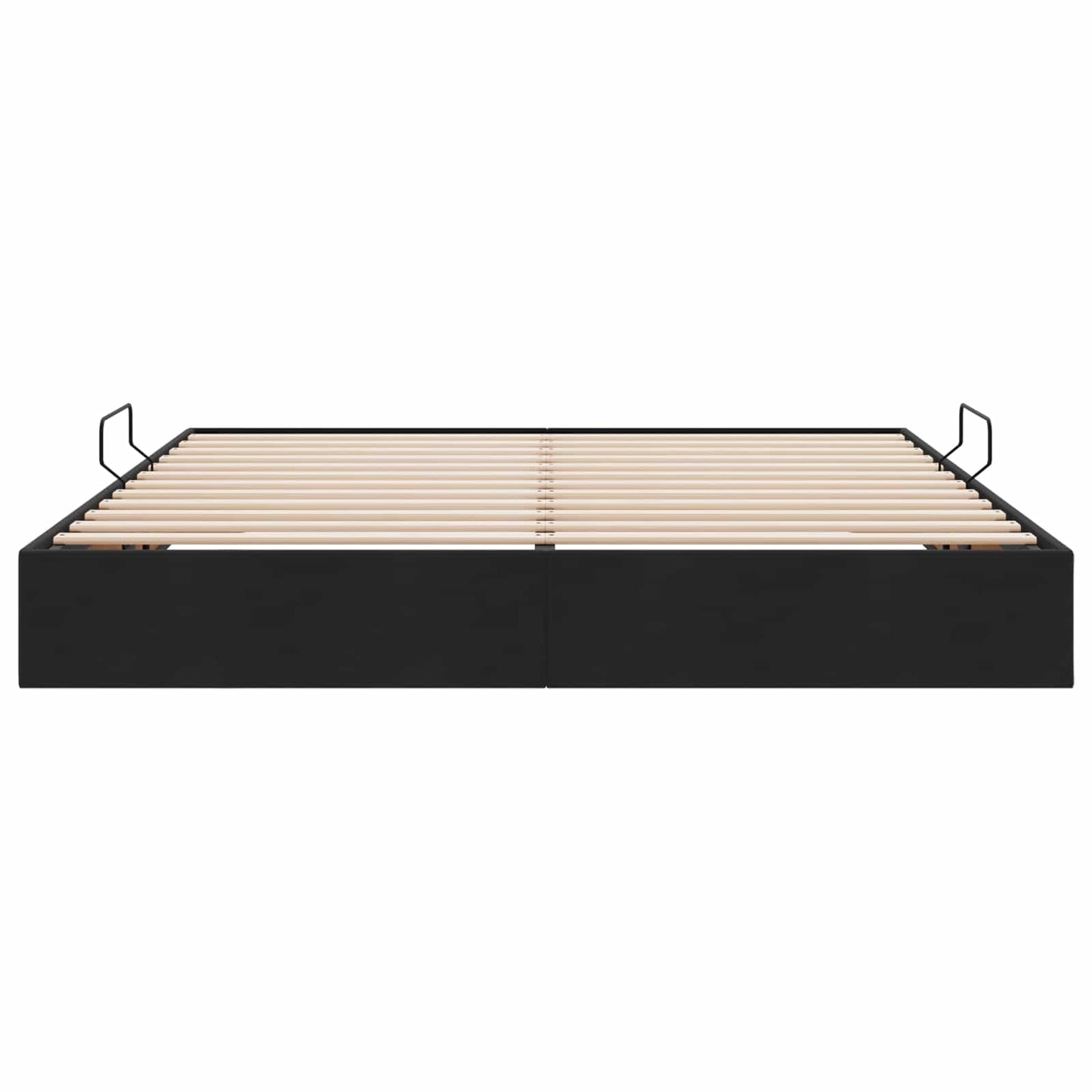 vidaXL Κρεβάτι Οθωμανικού Τύπου Μαύρο 160 x 200 cm Βελούδο