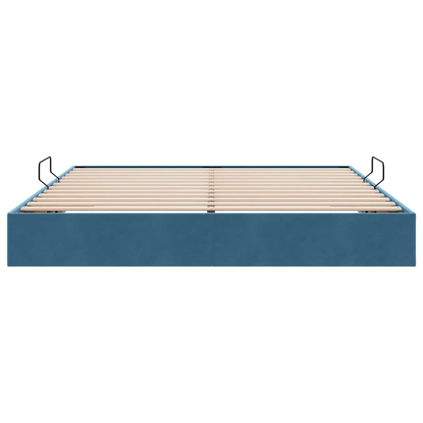 vidaXL Κρεβάτι Οθωμανικού Τύπου Σκούρο Μπλε 160 x 200 cm Βελούδο