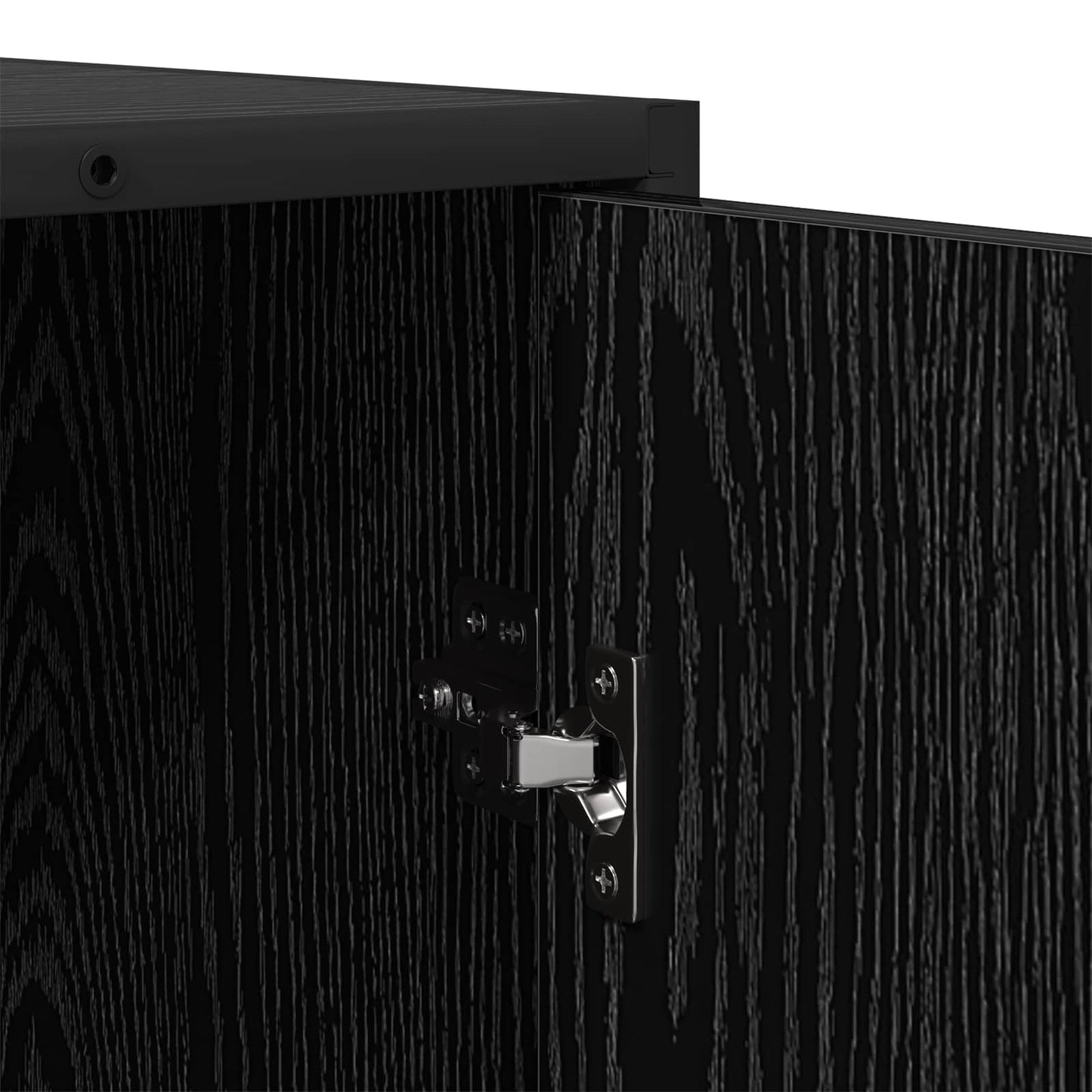 vidaXL Πλαϊνό γραφείο Μαύρη Δρυς 92 x 35 x 76 εκ. Επεξεργασμένο Ξύλο
