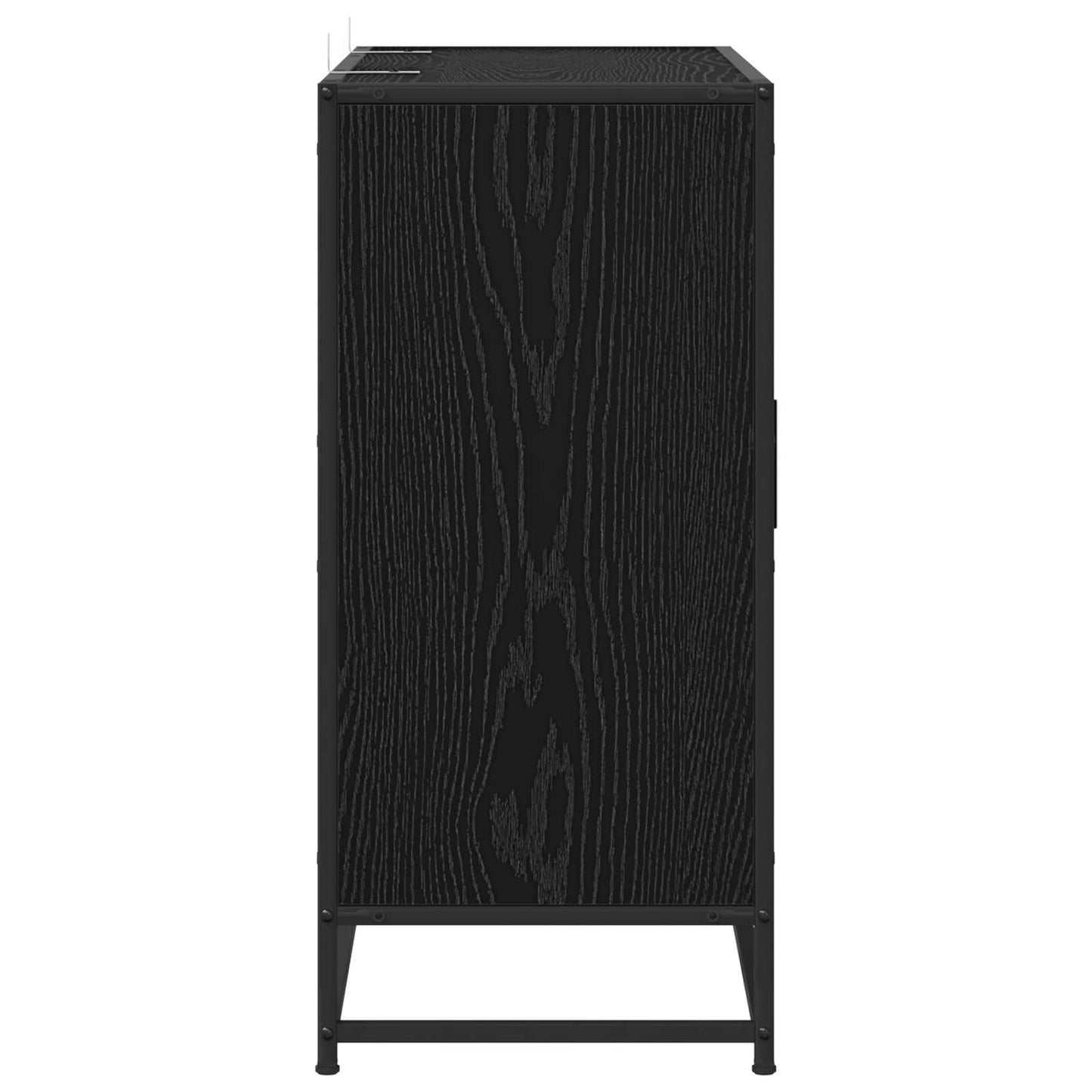 vidaXL Πλαϊνό γραφείο Μαύρη Δρυς 92 x 35 x 76 εκ. Επεξεργασμένο Ξύλο