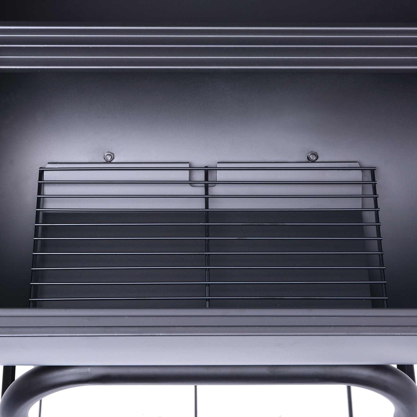 vidaXL Γκριλ κάρβουνου 75 x 48 x 120 εκ. Ασημί
