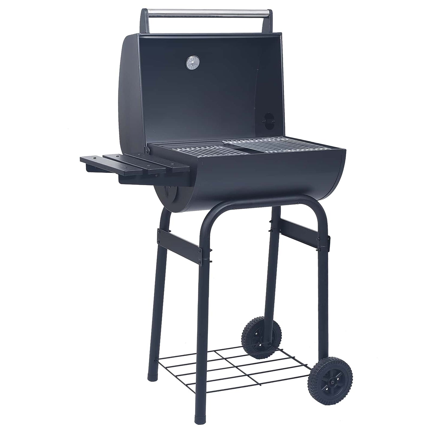 vidaXL Γκριλ κάρβουνου 75 x 48 x 120 εκ. Ασημί
