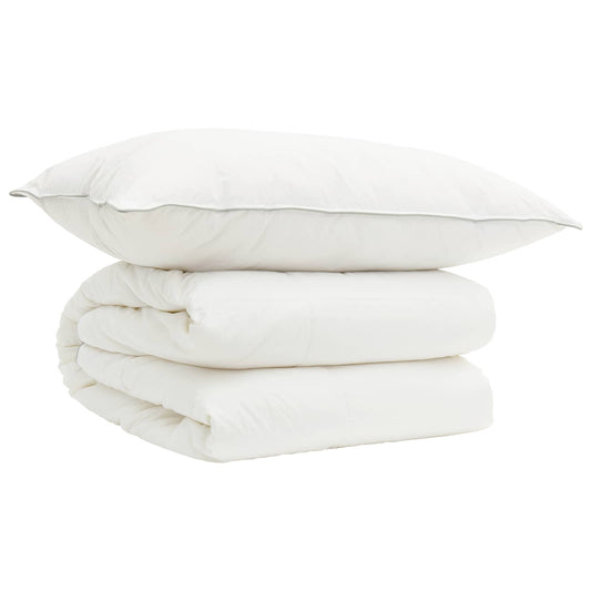 vidaXL Σέτ Παπλώματος και Μαξιλαριού 2 τμχ. 140x200 εκ. 4 Εποχές Μαλλί