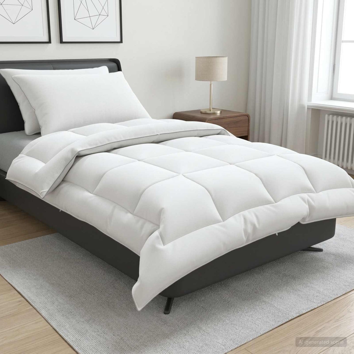 vidaXL Σέτ Παπλώματος και Μαξιλαριού 3 τμχ. 135 x 220 εκ. 4 Εποχές