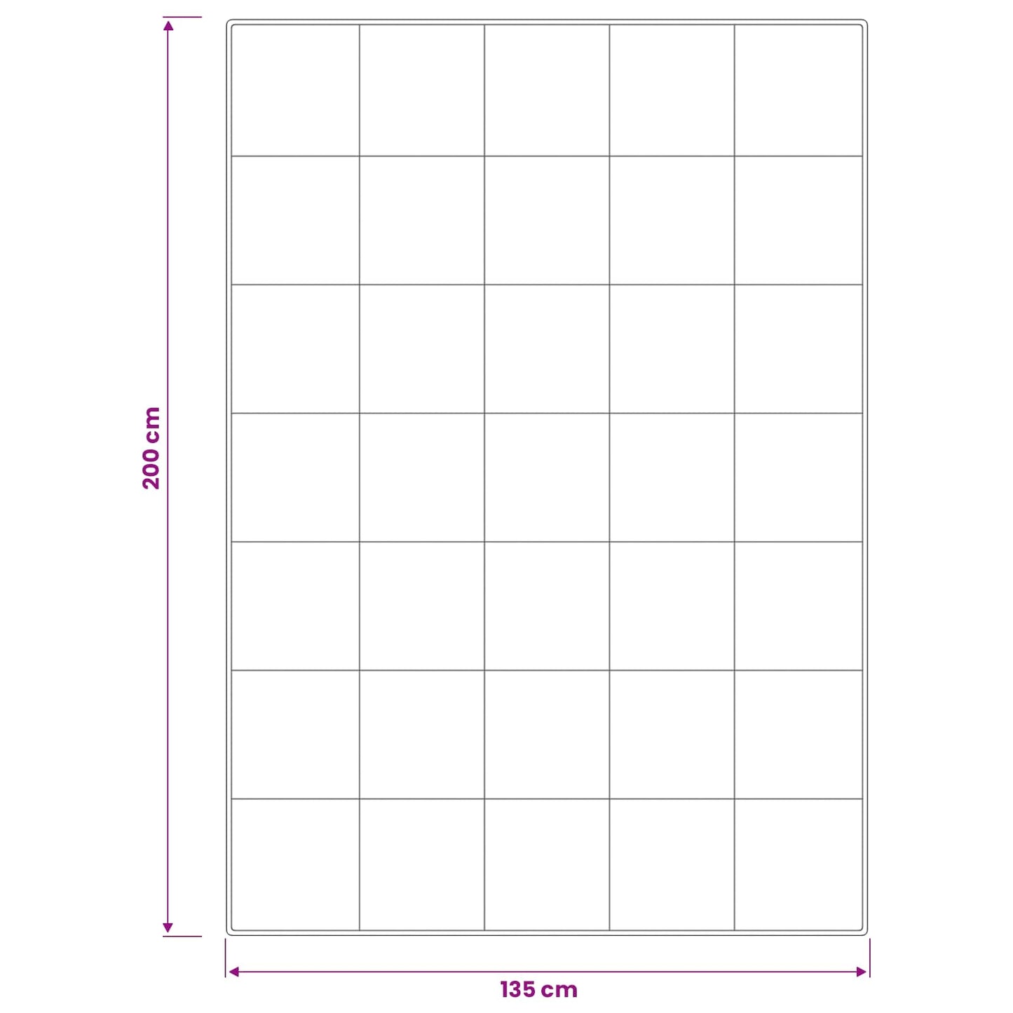 vidaXL Πάπλωμα FULDA 137 x 200 cm Χειμώνας 300 GSM 90% Χήνας Λευκό