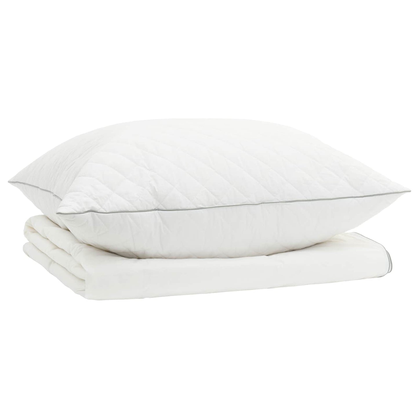 vidaXL Σετ πάπλωμα 90% χήνας FULDA 2 τμχ. 152 x 203 cm Καλοκαίρι Λευκό