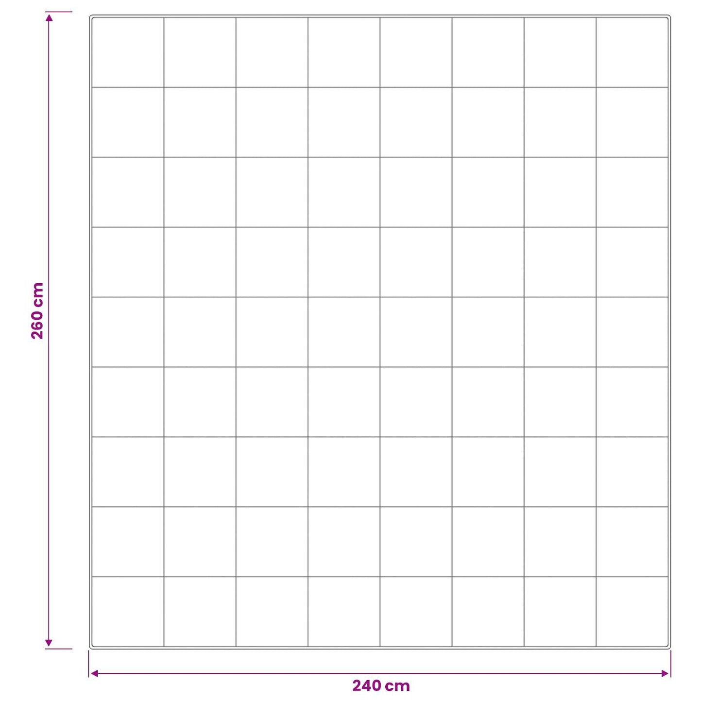 vidaXL Πάπλωμα FULDA 240 x 260 εκ. Καλοκαίρι 100 GSM 90% Χήνας Λευκό