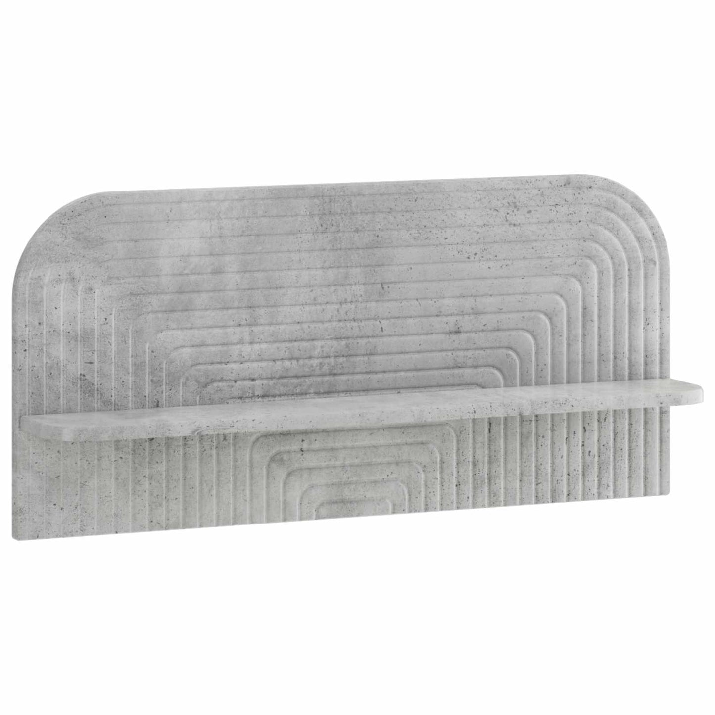 vidaXL Ράφι Τοίχου 2 τμχ. Γκρι Σκυροδέματος 80,5 x 13,5 x 37,5 cm
