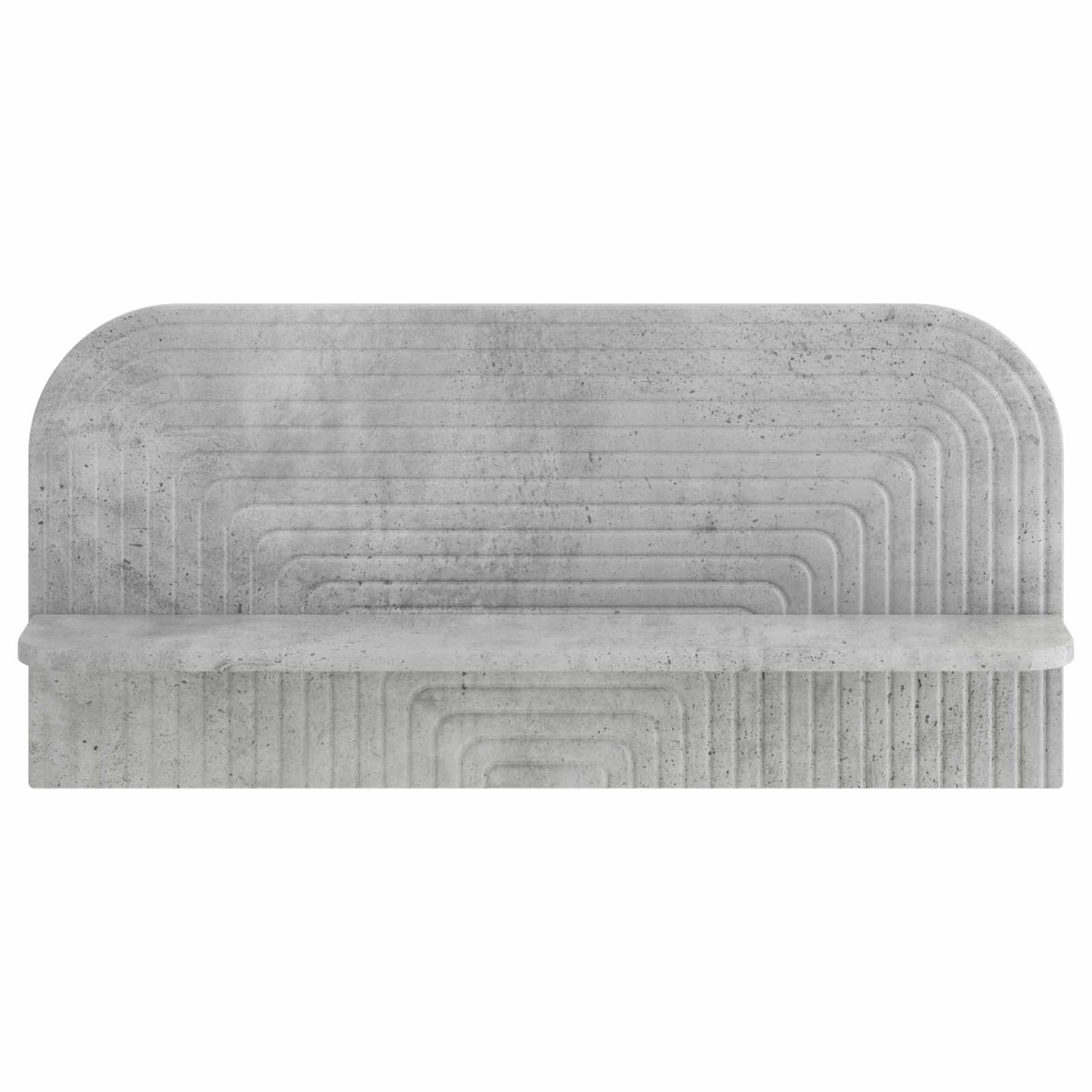 vidaXL Ράφι Τοίχου 2 τμχ. Γκρι Σκυροδέματος 80,5 x 13,5 x 37,5 cm