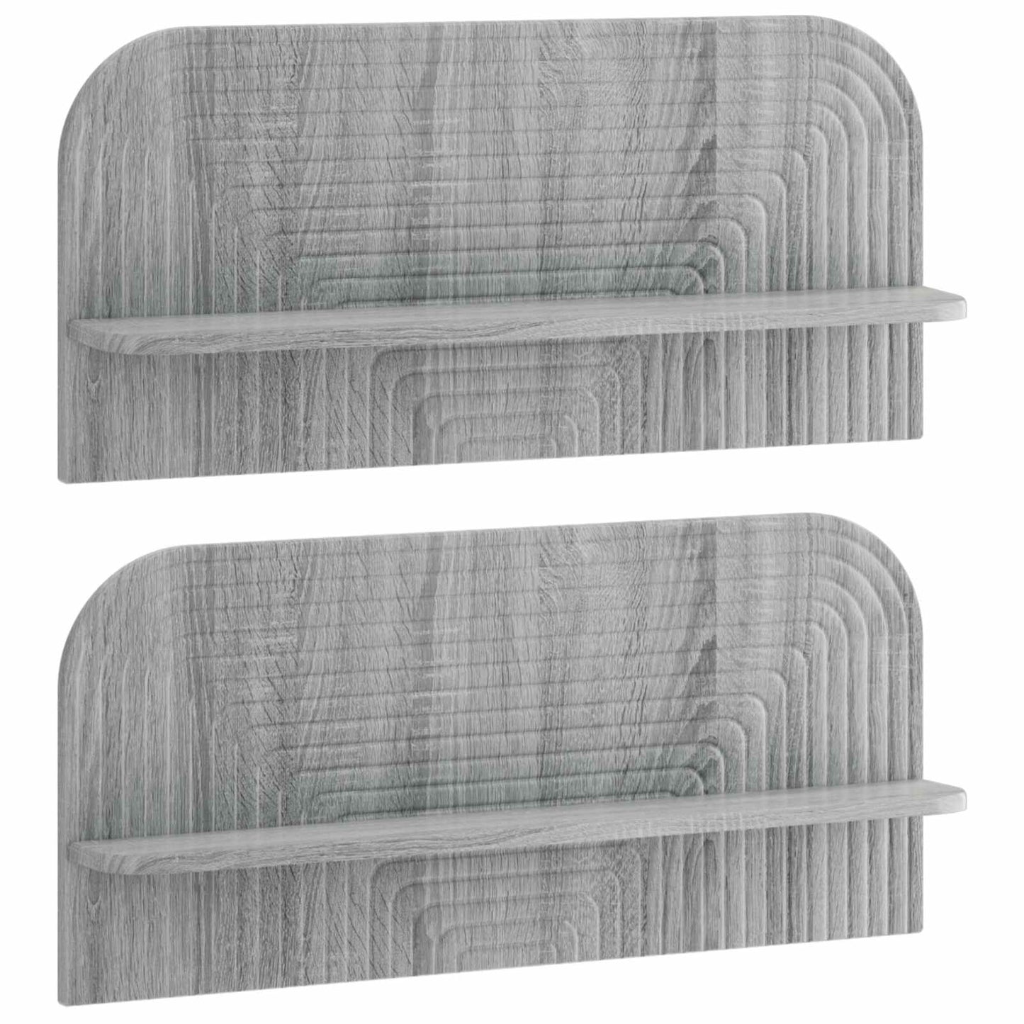 vidaXL Ράφι Τοίχου 2 τμχ. Γκρι Sonoma 80,5 x 13,5 x 37,5 εκ.