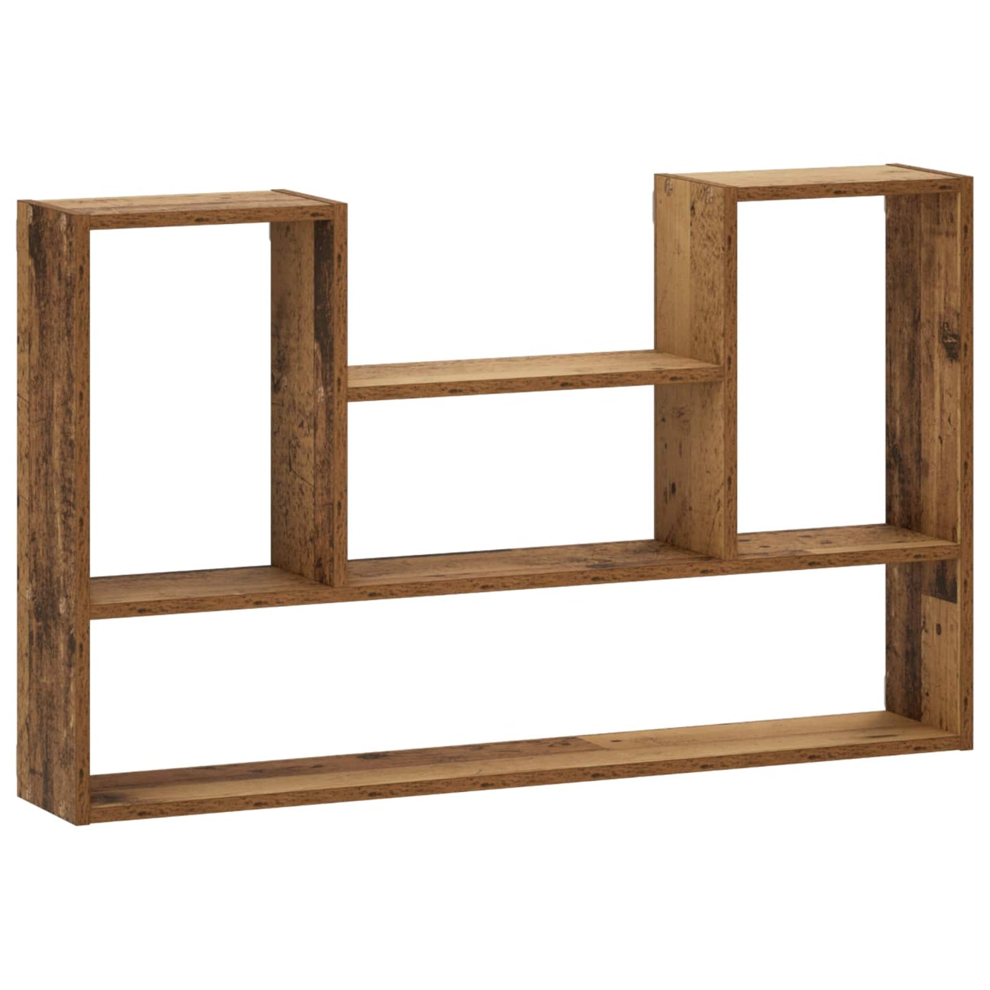 vidaXL Ράφι Τοίχου Παλαιωμένο ξύλο 100 x 17 x 60 cm Επεξεργασμένο Ξύλο
