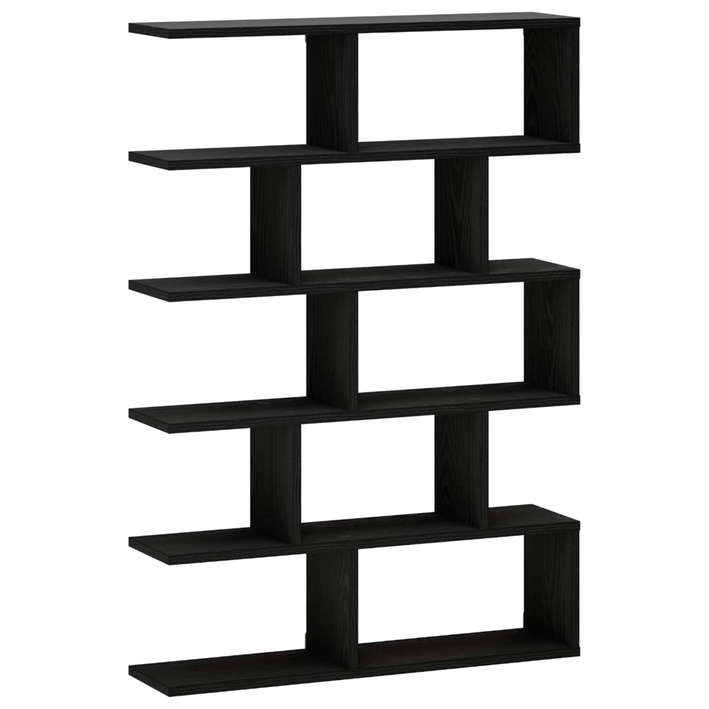 vidaXL Ράφι Τοίχου Μαύρη Δρυς 70 x 17 x 101 cm Επεξεργασμένο Ξύλο