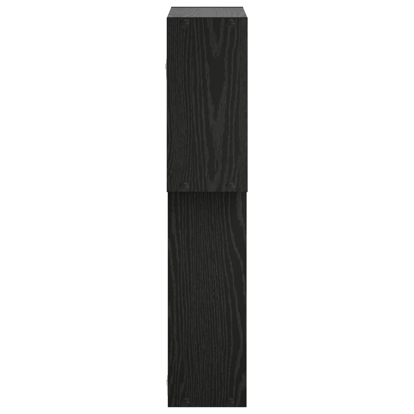 vidaXL Ράφι Τοίχου Μαύρη Δρυς 98 x 17 x 91 cm Επεξεργασμένο Ξύλο