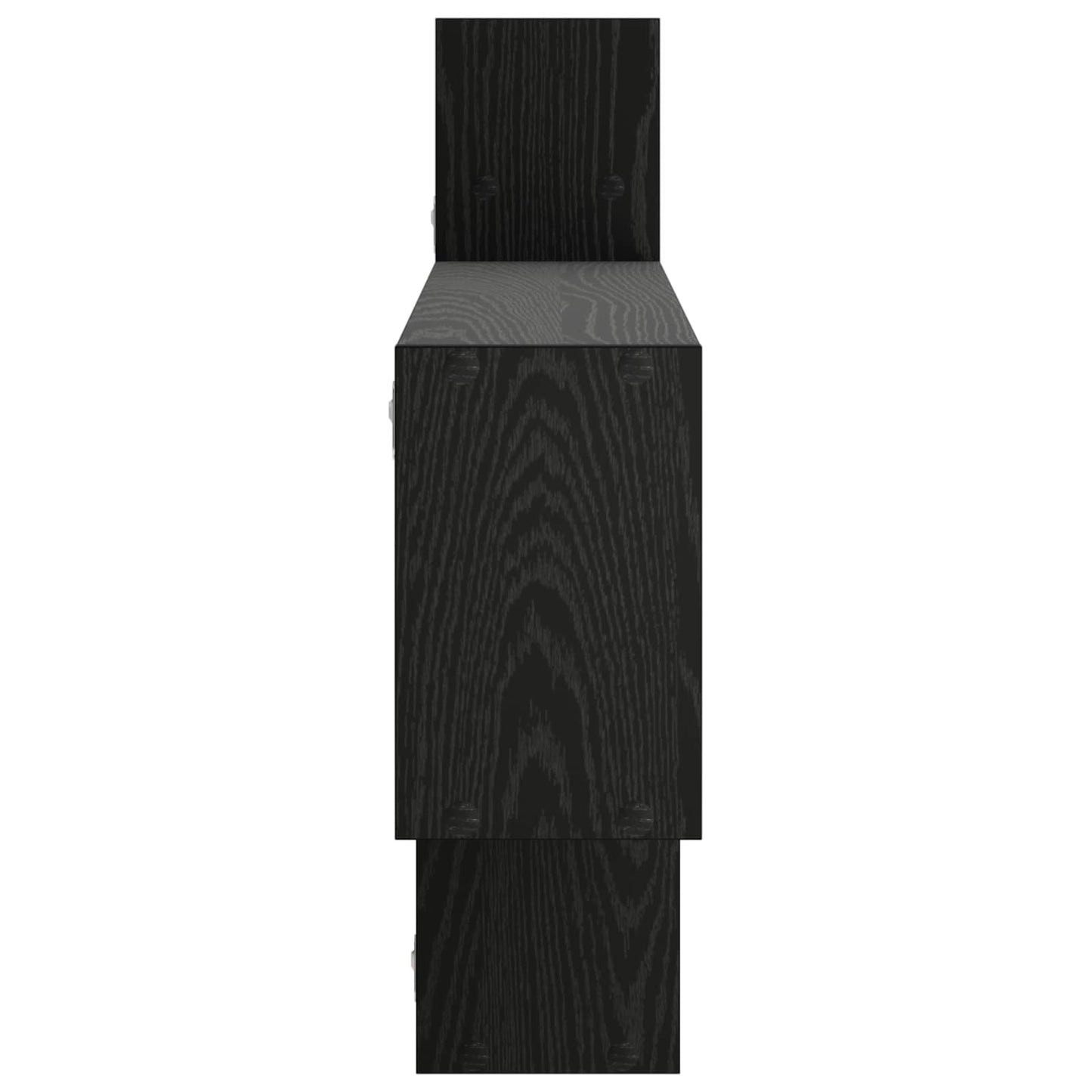 vidaXL Ράφι Τοίχου Μαύρη Δρυς 168.5 x 17 x 68 cm Επεξεργασμένο Ξύλο