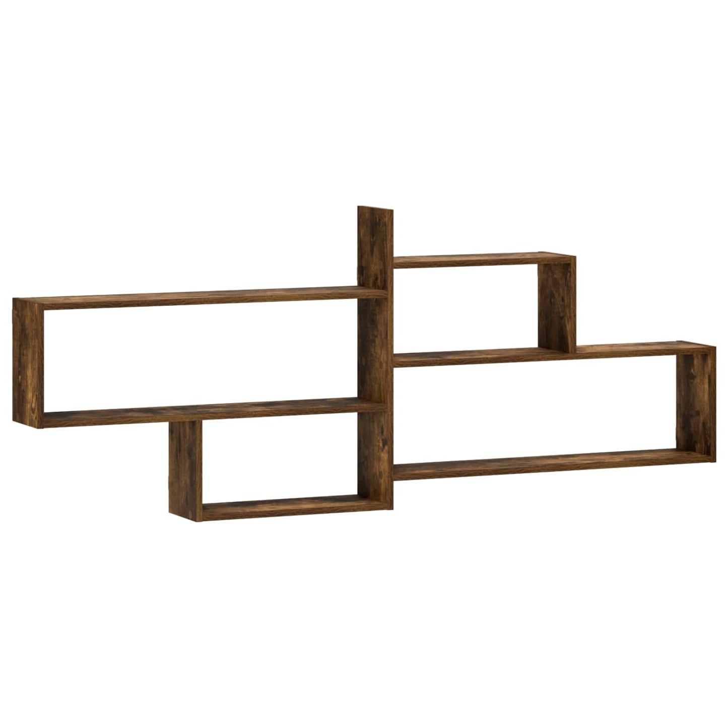 vidaXL Ράφι Τοίχου Καπνισμένο Ξύλο Δρυός 168.5 x 17 x 68 cm