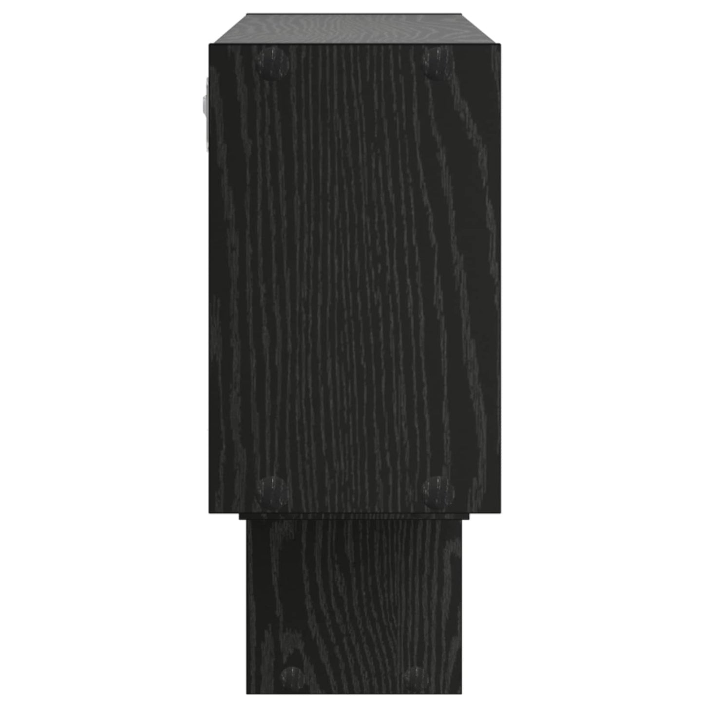 vidaXL Ράφι Τοίχου Μαύρη Δρυς 158 x 17 x 53 εκ. Επεξεργασμένο Ξύλο
