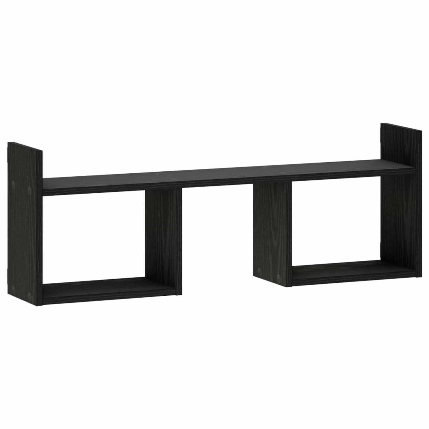 vidaXL Ράφι Τοίχου Μαύρη Δρυς 90 x 17 x 32 cm Επεξεργασμένο Ξύλο