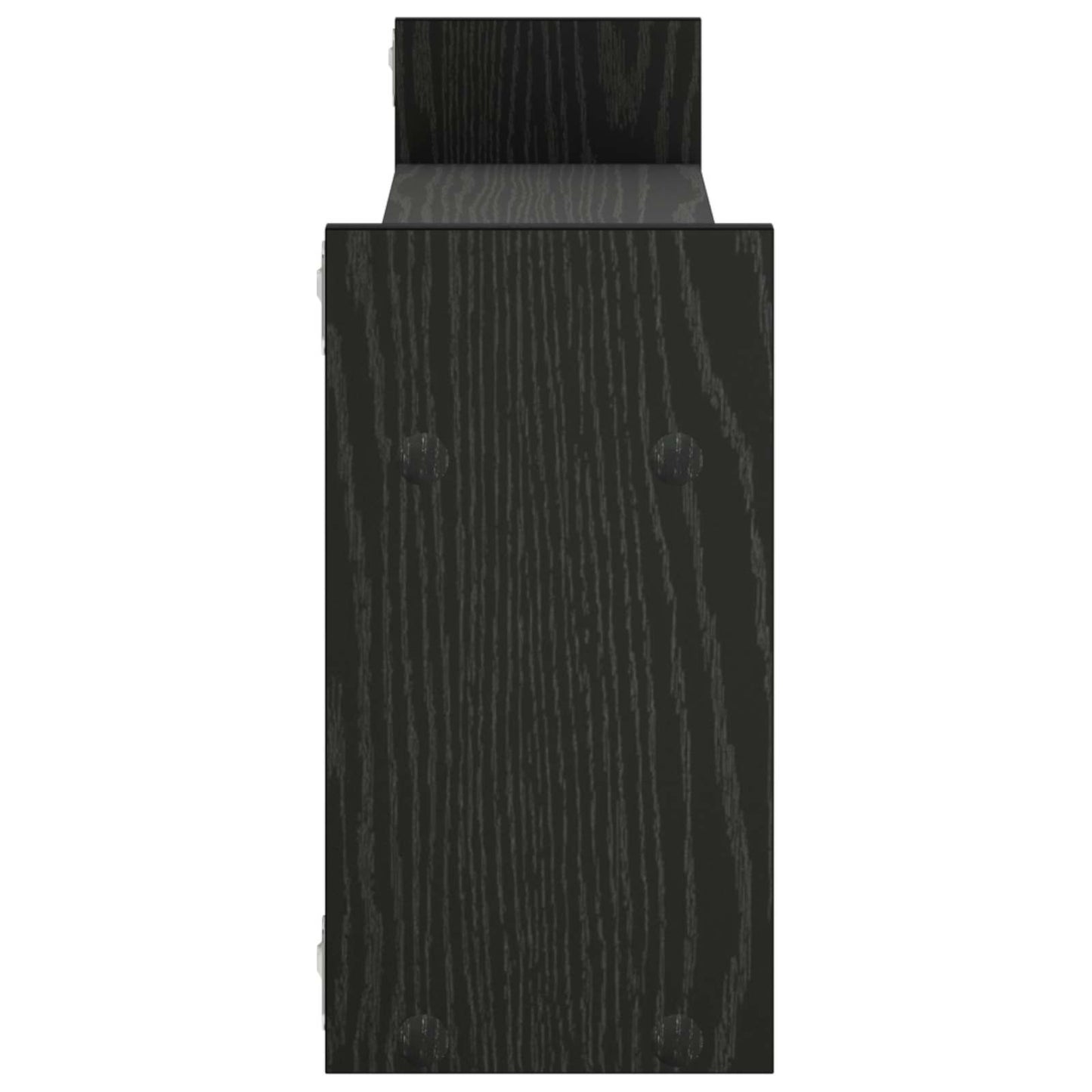vidaXL Ράφι Τοίχου Μαύρη Δρυς 90 x 17 x 32 cm Επεξεργασμένο Ξύλο
