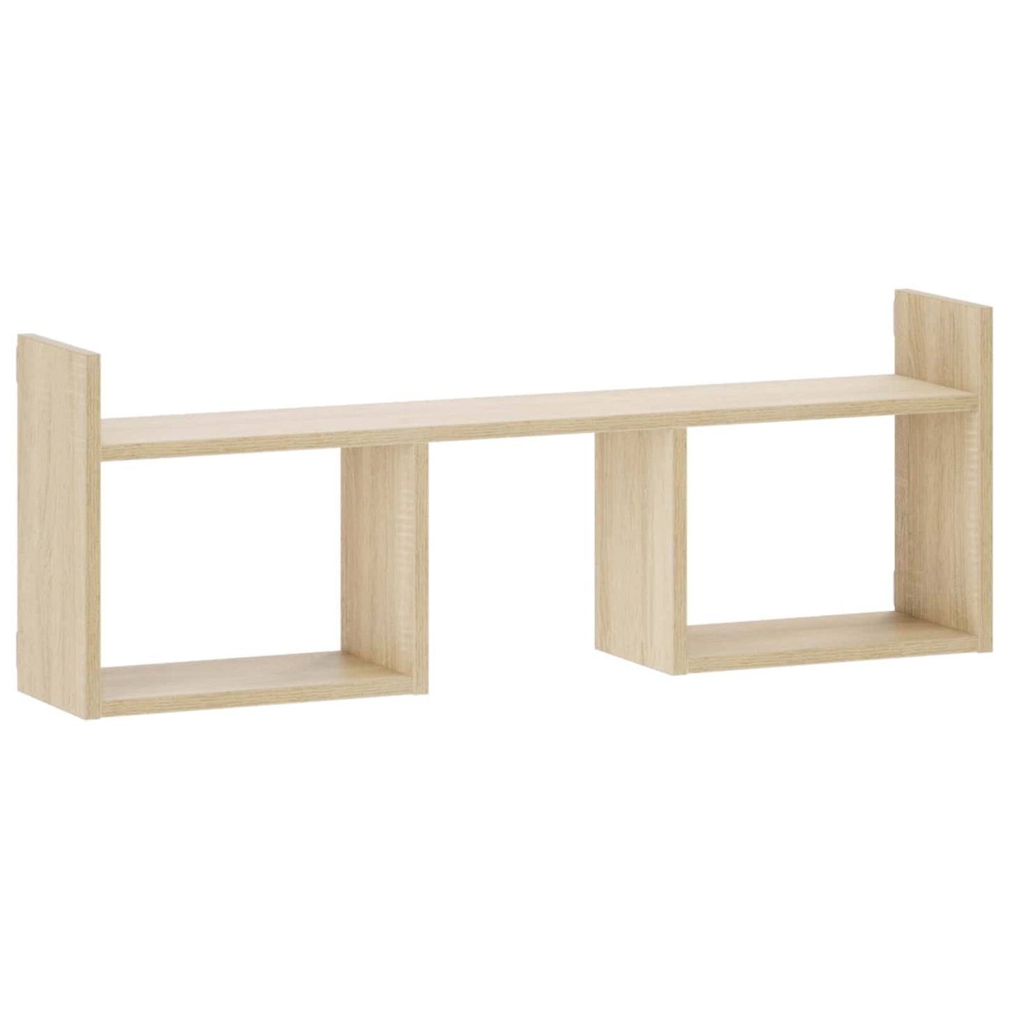 vidaXL Ράφι Τοίχου Sonoma Δρυς 90 x 17 x 32 cm Επεξεργασμένο Ξύλο