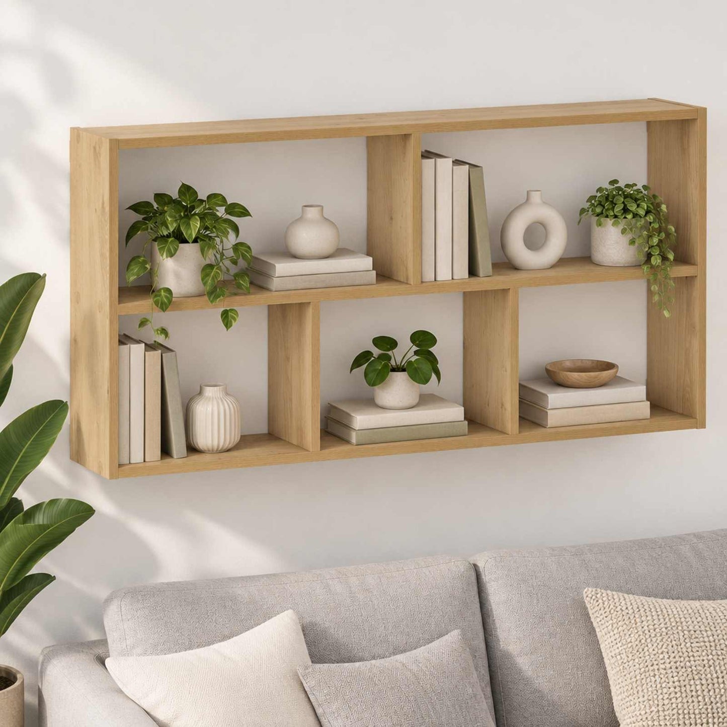 vidaXL Ράφι Τοίχου Artisan Δρυς 102 x 17 x 50 εκ. Επεξεργασμένο Ξύλο
