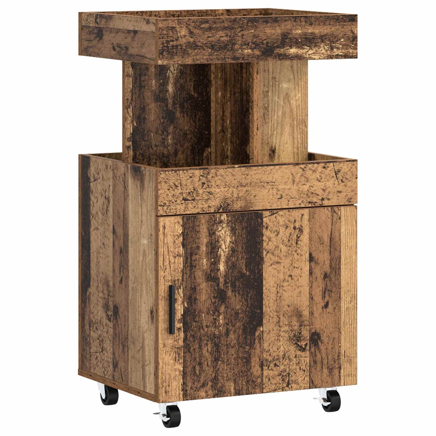 vidaXL Καρότσι μπαρ Ξύλο δρυός 50 x 41 x 89 cm Επεξεργασμένο Ξύλο