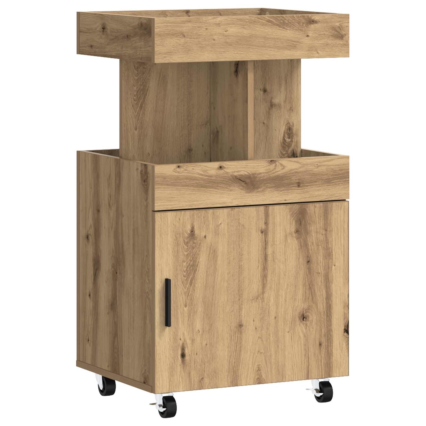vidaXL Καρότσι μπαρ Artisan Δρυς 50 x 41 x 89 cm Επεξεργασμένο Ξύλο