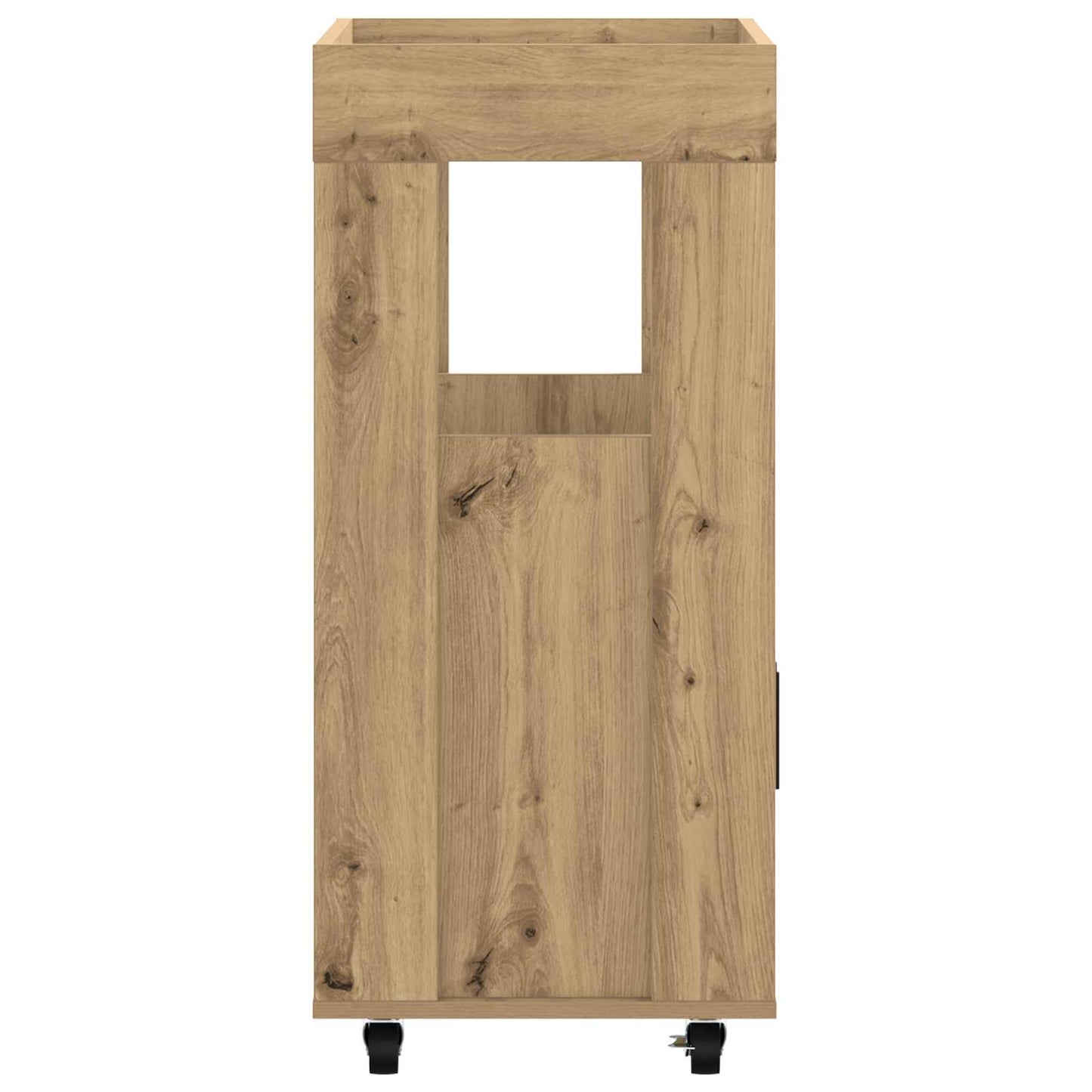 vidaXL Καλάθι Μπαρ Artisan Δρυς 60 x 39.5 x 89 εκ. Επεξεργασμένο Ξύλο