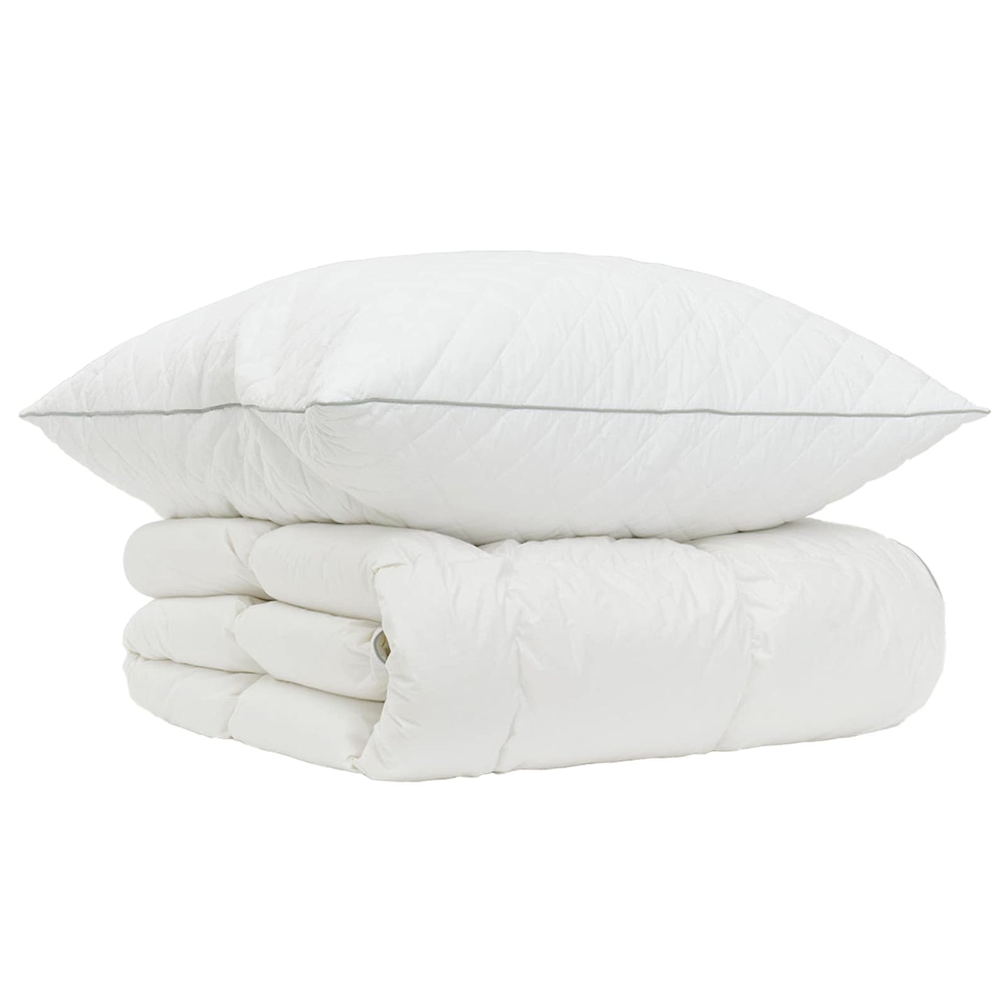 vidaXL Σετ πάπλωμα 90% χήνας FULDA 2 τμχ. 155 x 200 εκ. Χειμώνας Λευκό