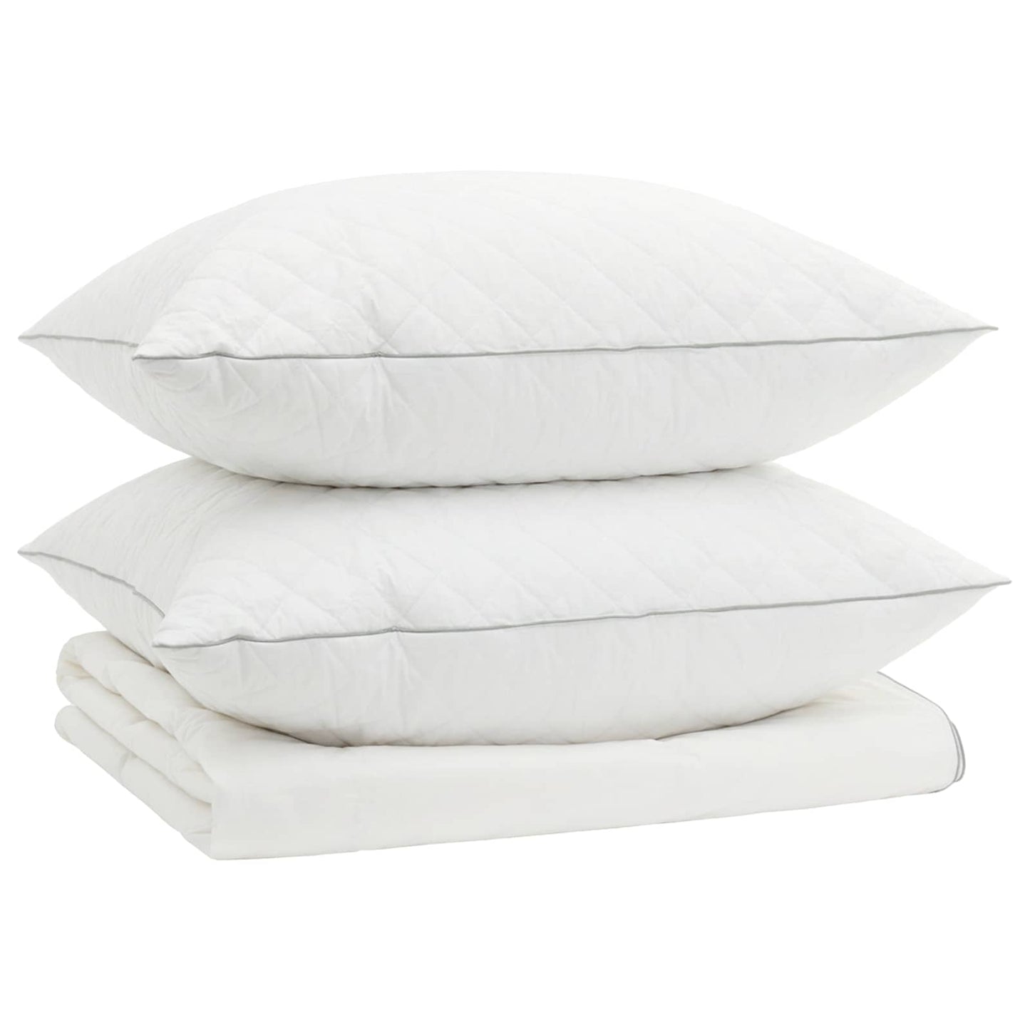 vidaXL Σετ πάπλωμα 90% χήνας FULDA 3 τμχ. 200 x 240 cm Καλοκαίρι Λευκό