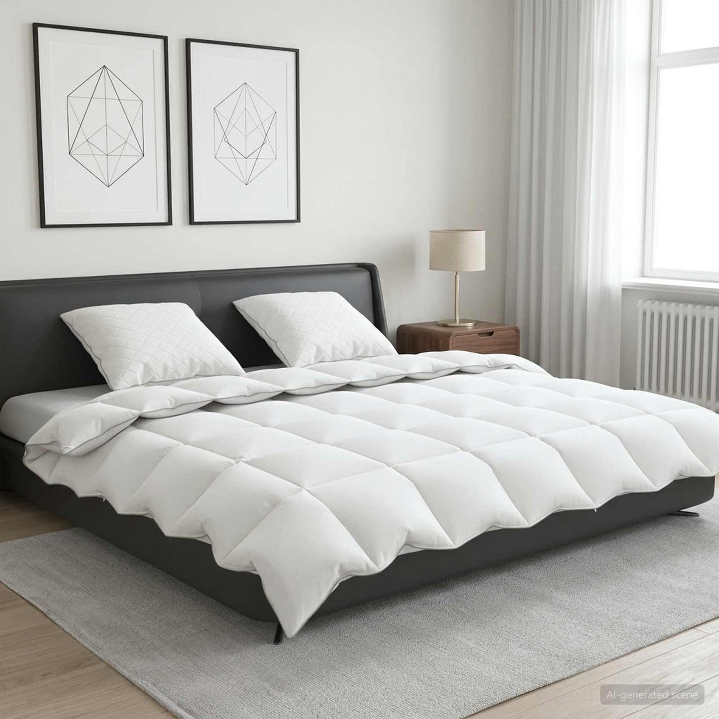vidaXL Σετ πάπλωμα 90% χήνας FULDA 3 τμχ. 240 x 260 εκ. Όλες οι εποχές