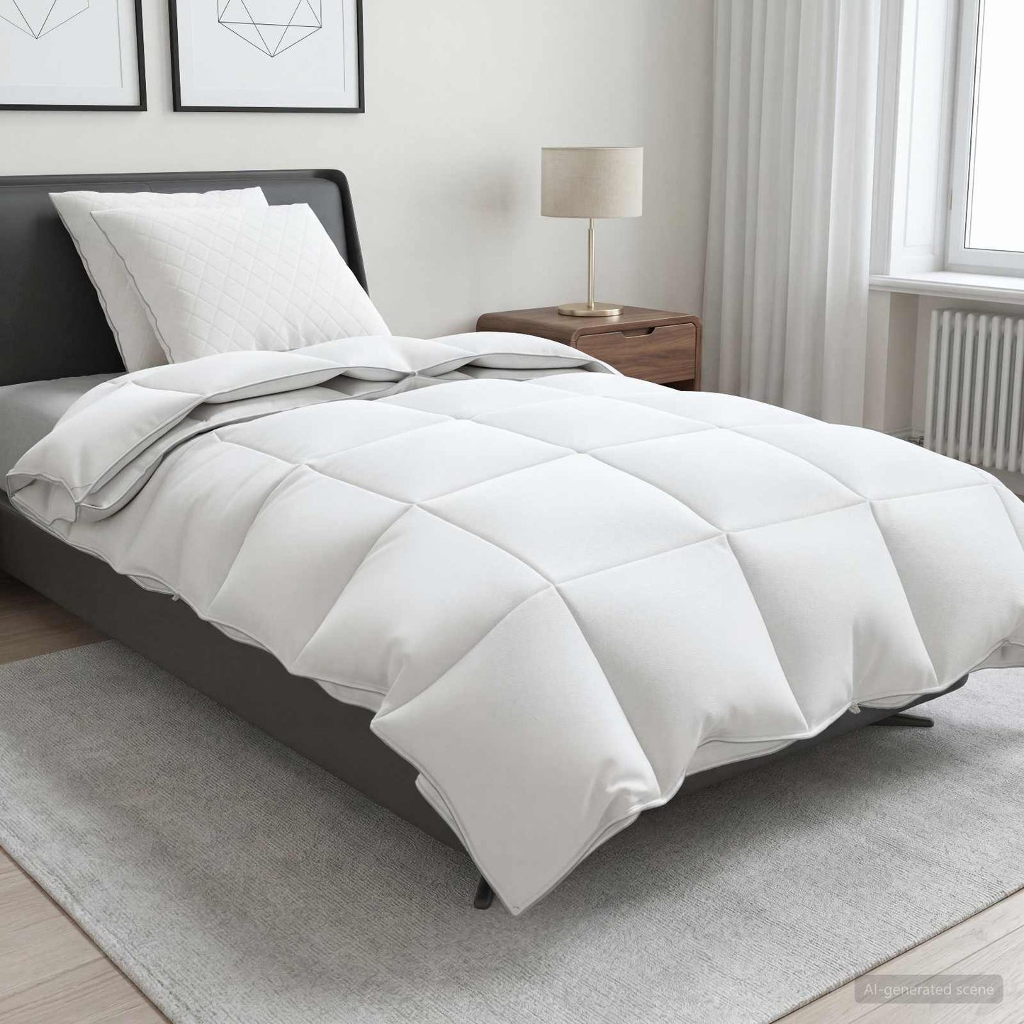 vidaXL Σετ πάπλωμα 90% χήνας FULDA 3 τμχ. 140 x 220 cm Όλες οι εποχές
