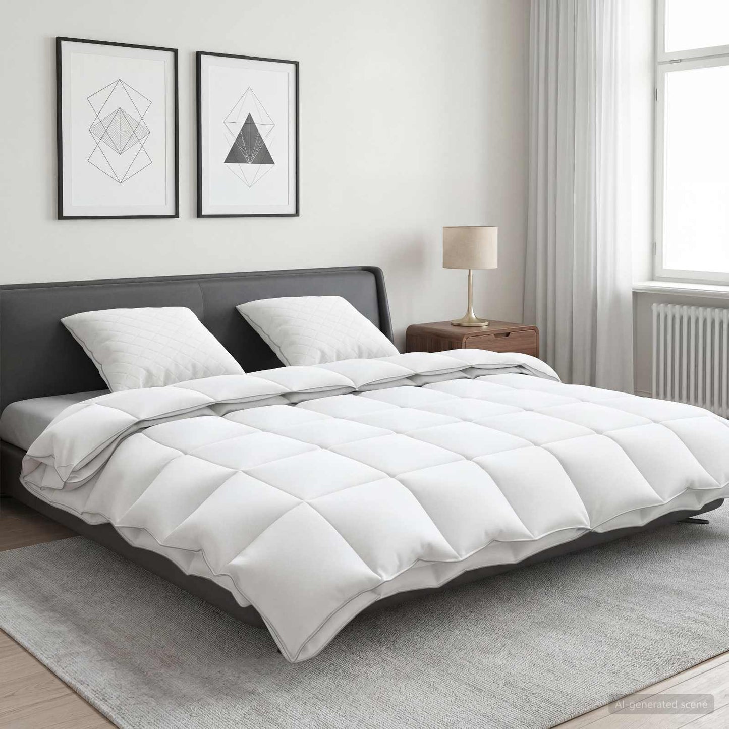 vidaXL Σετ πάπλωμα 90% χήνας FULDA 3 τμχ. 220 x 240 cm Όλες οι εποχές