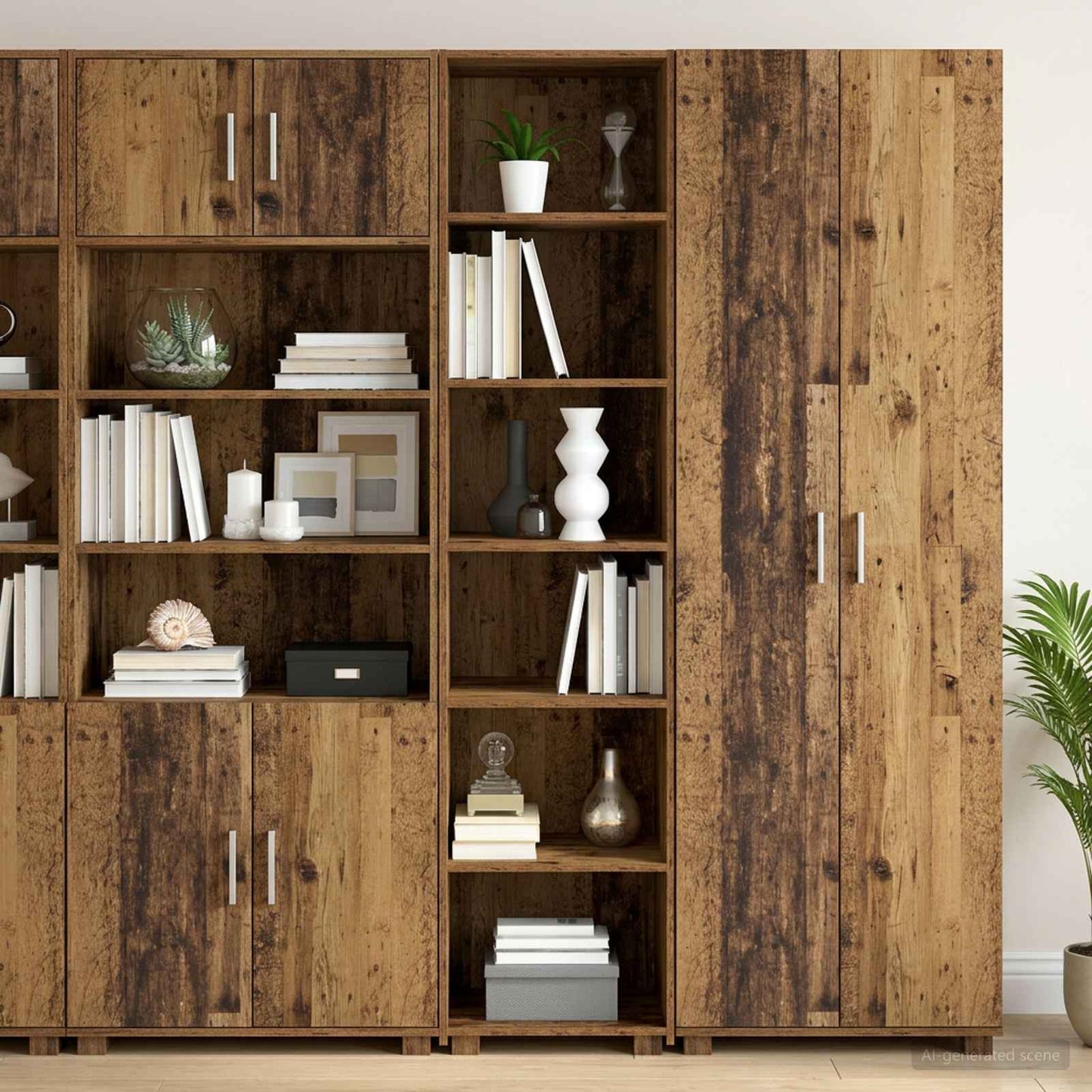 vidaXL Πλαϊνό γραφείο Ξύλο δρυός 45 x 41 x 185 εκ. Επεξεργασμένο Ξύλο
