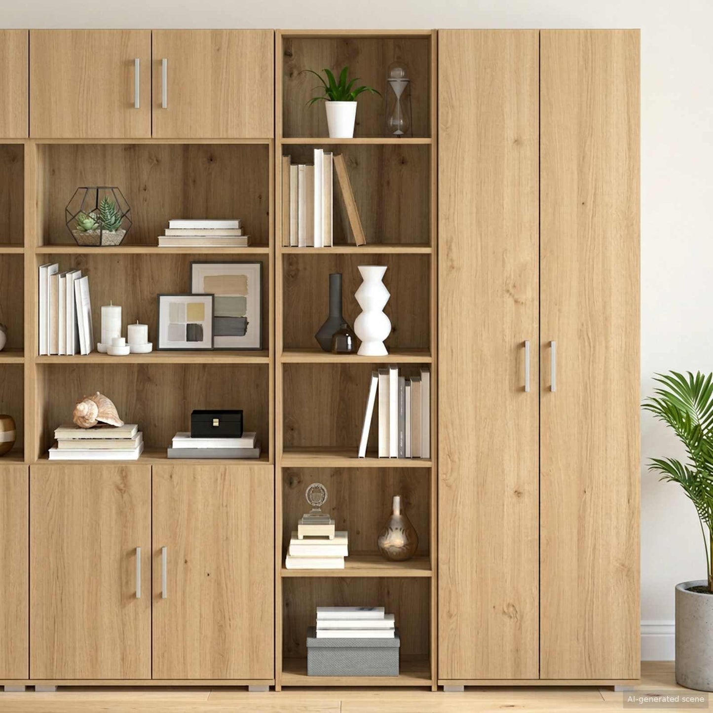 vidaXL Πλαϊνό γραφείο Artisan Δρυς 45 x 41 x 185 εκ.