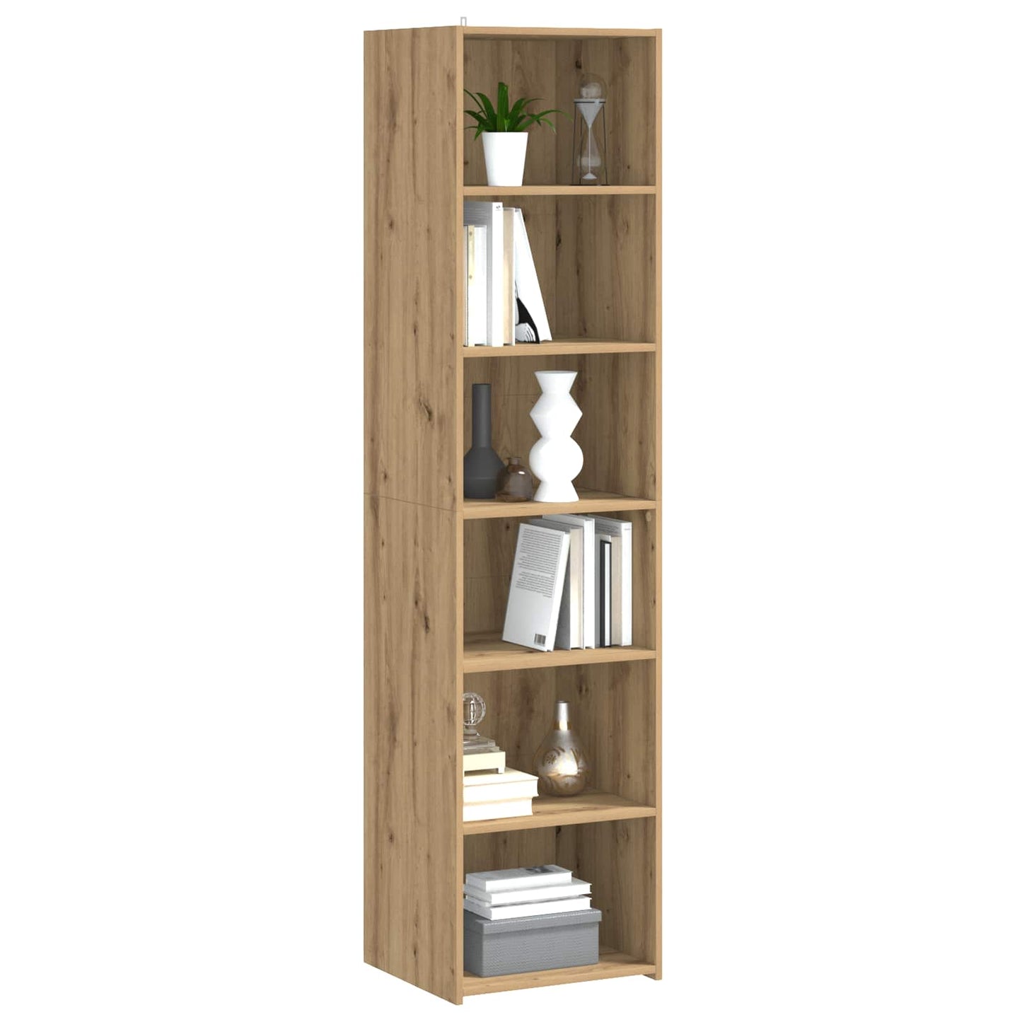 vidaXL Πλαϊνό γραφείο Artisan Δρυς 45 x 41 x 185 εκ.