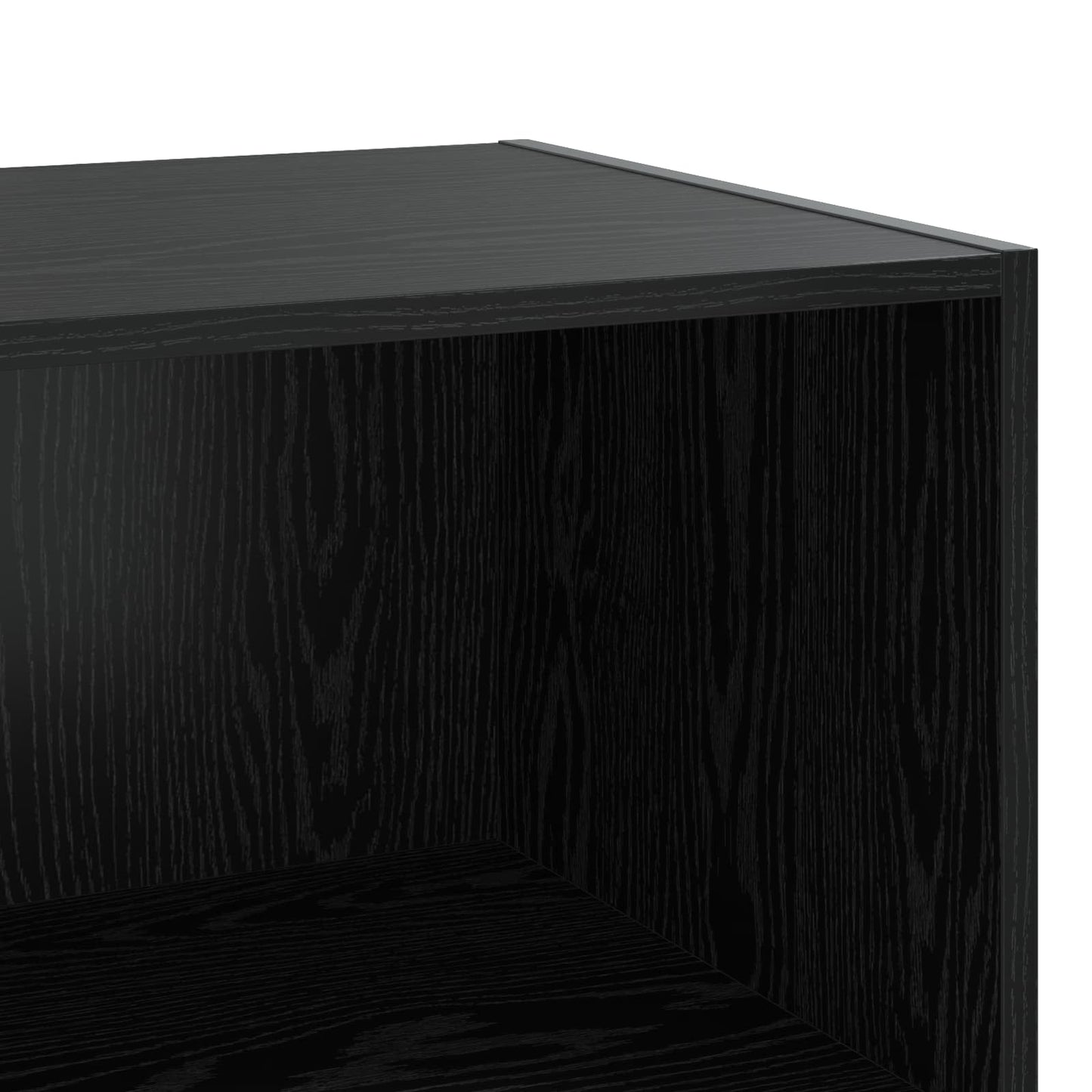 vidaXL Πλαϊνό γραφείο Μαύρη Δρυς 70 x 41 x 185 εκ Επεξεργασμένο Ξύλο