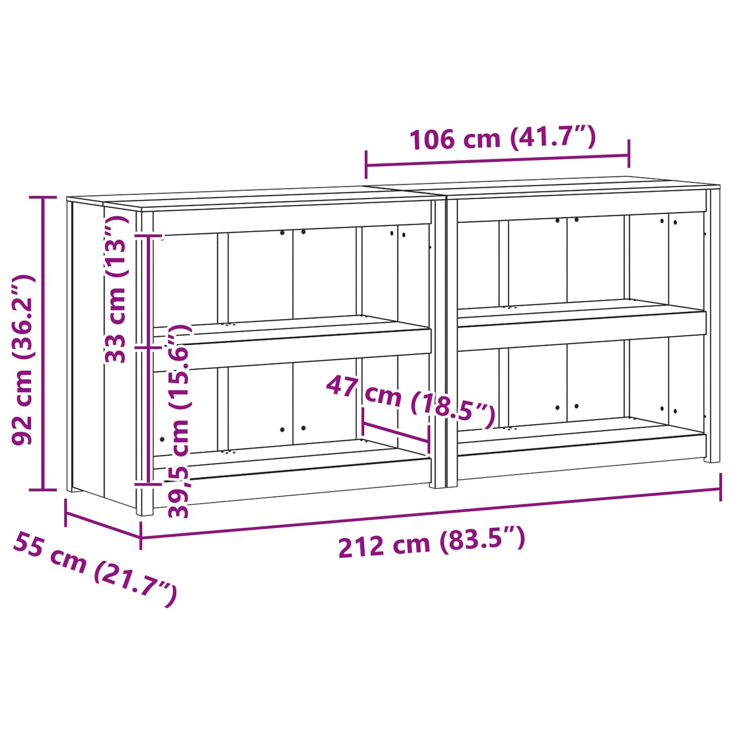 vidaXL Ντουλάπι Κουζίνας Εξωτερικού Χώρου MEPPEL 2 pcs Λευκό