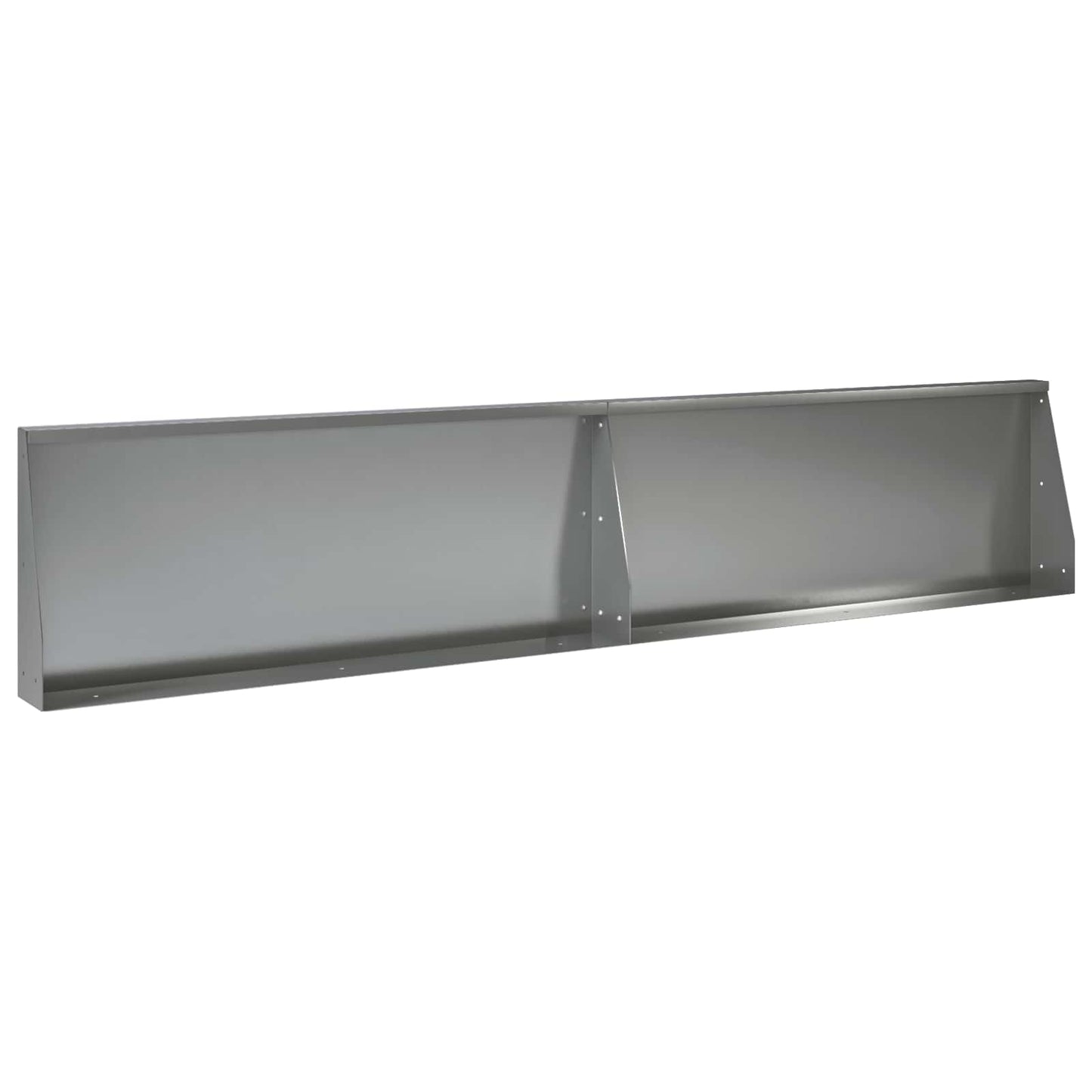 vidaXL Τοίχος Στήριξης 2 τμχ. 100 x 12 x 50 εκ Γαλβανισμένος Χάλυβας