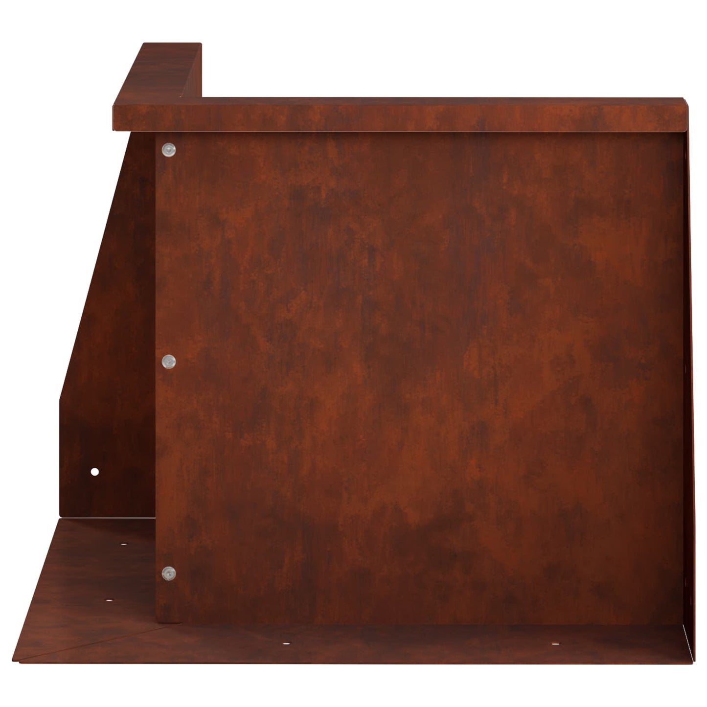 vidaXL Τοίχος Στήριξης 2 τμχ. 50 x 50 x 30 εκ Σκ rusty