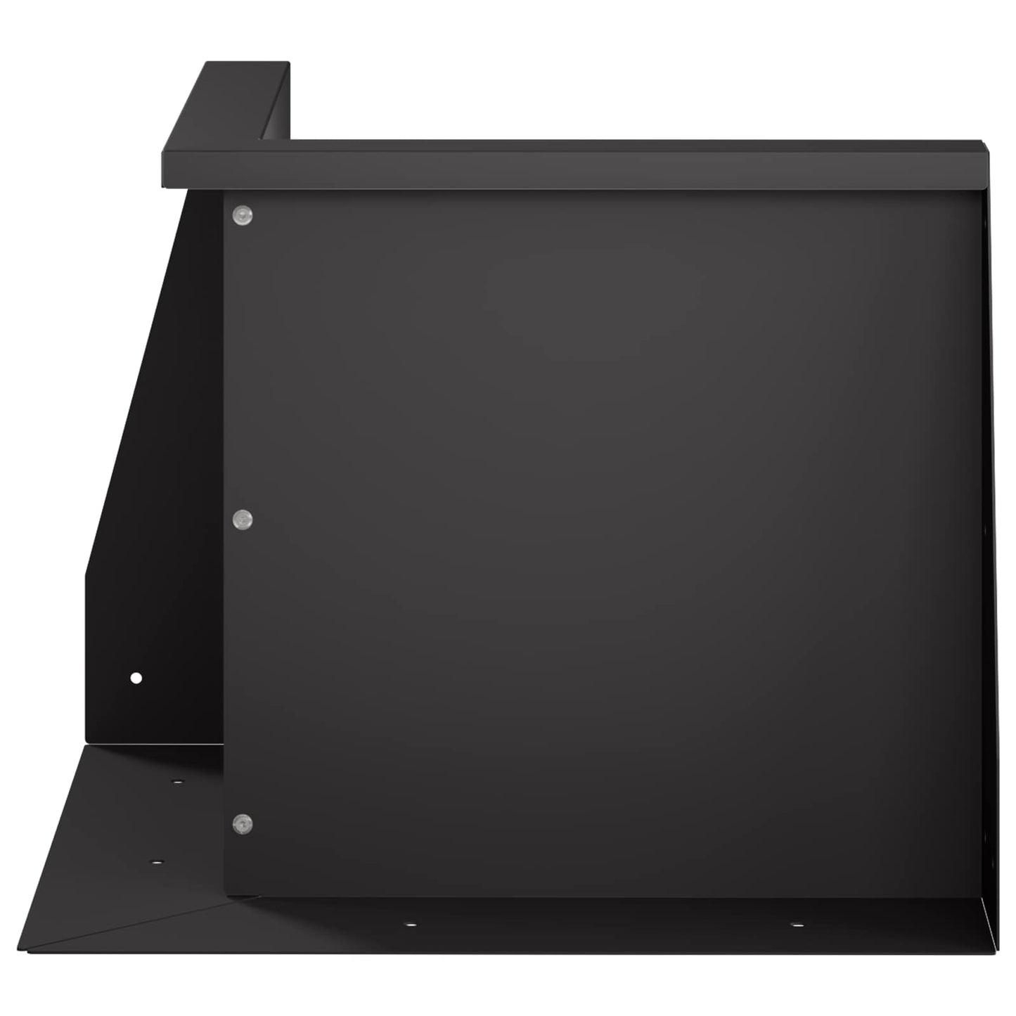 vidaXL Τοίχος Στήριξης 50 x 50 x 40 cm Ατσάλι Μαύρο