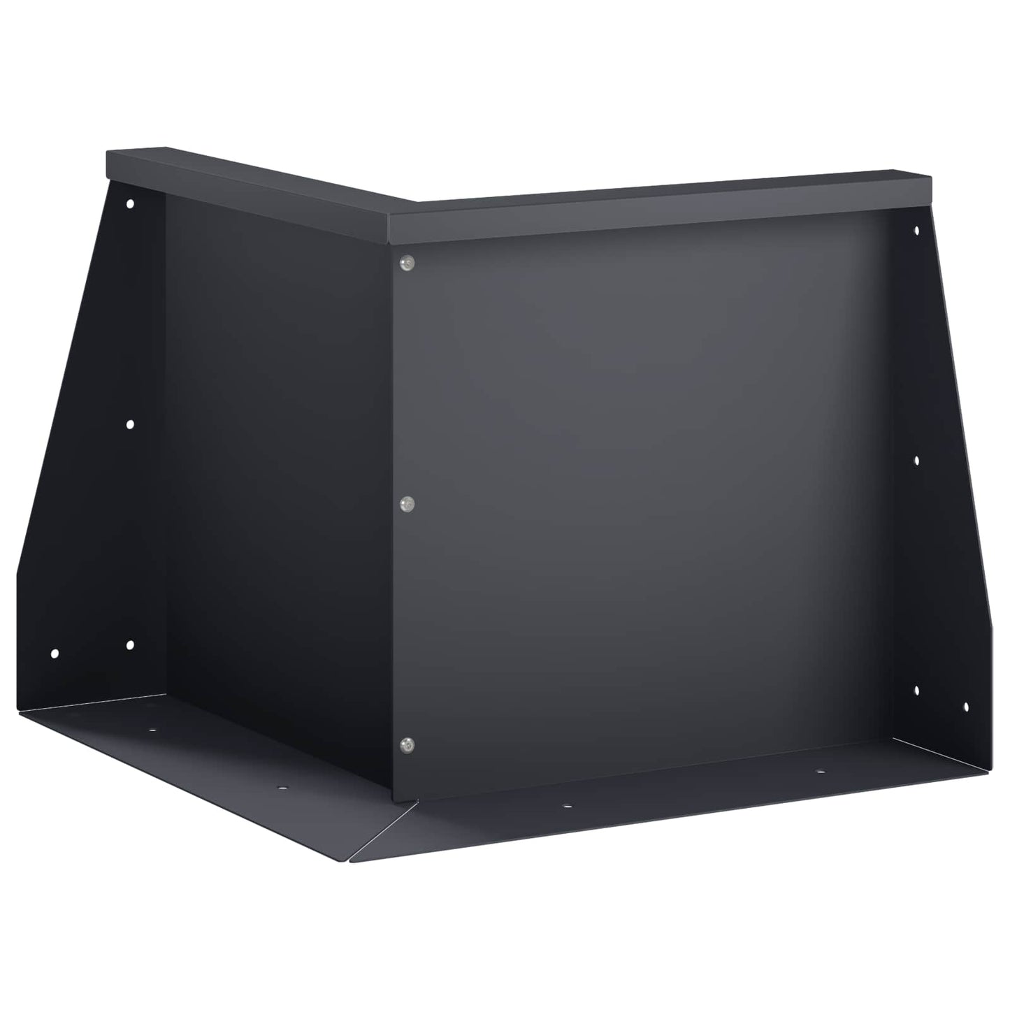 vidaXL Τοίχος Στήριξης 50 x 50 x 40 cm Ατσάλι Ανθρακί