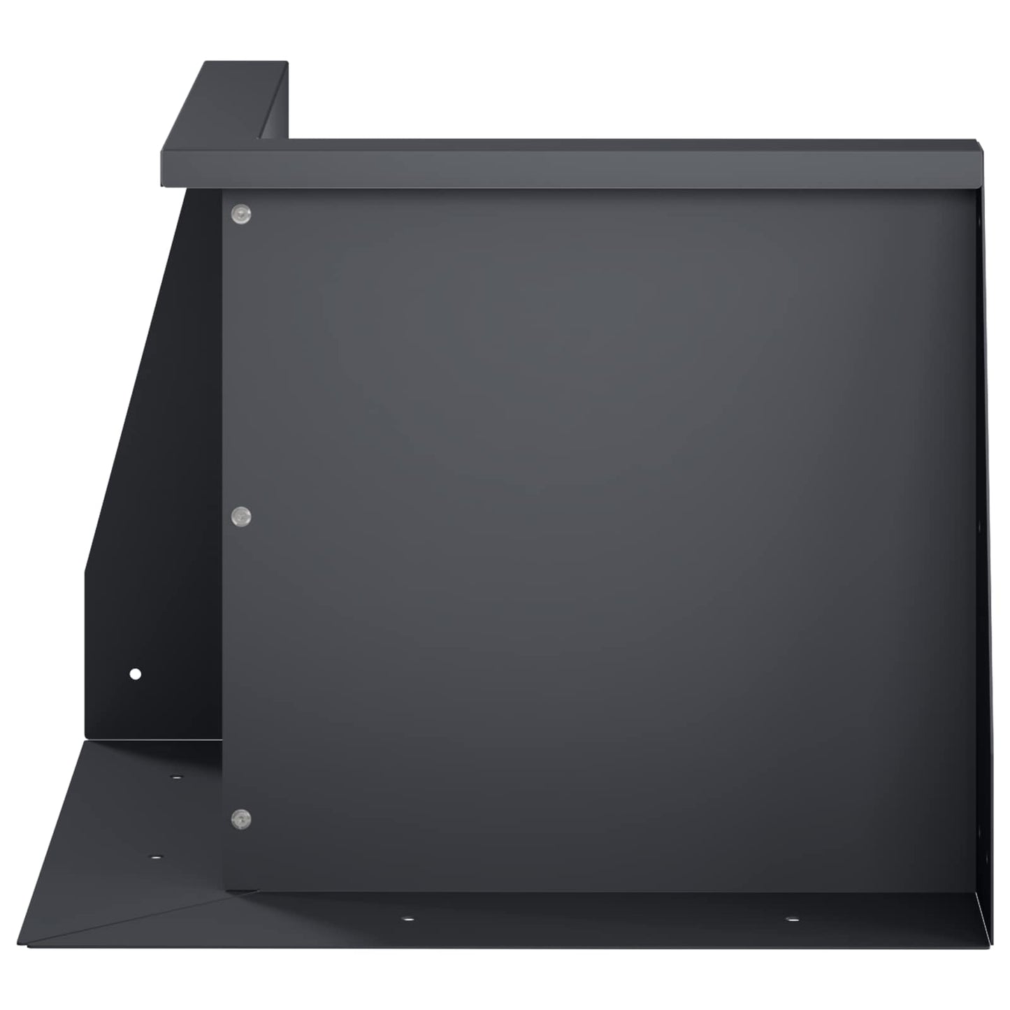 vidaXL Τοίχος Στήριξης 50 x 50 x 40 cm Ατσάλι Ανθρακί