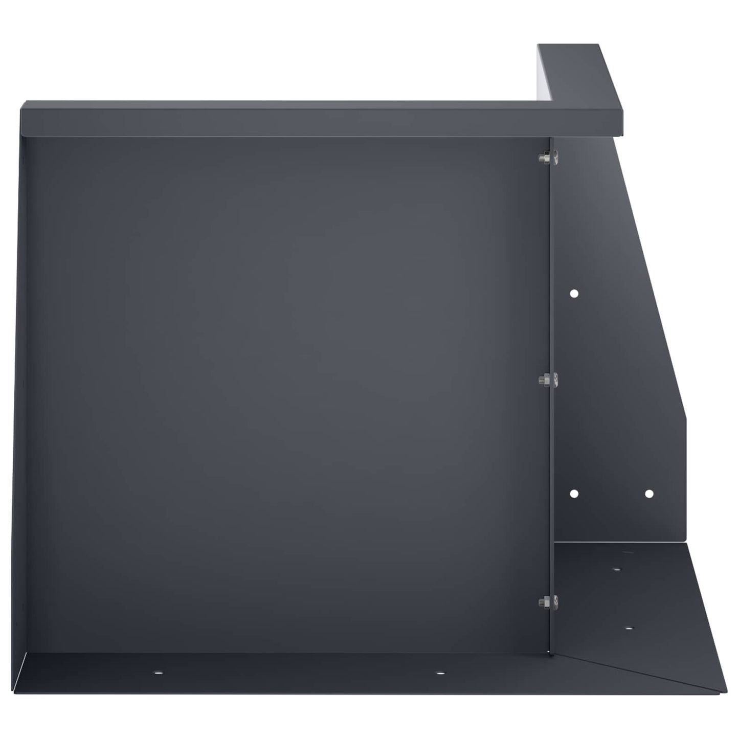 vidaXL Τοίχος Στήριξης 50 x 50 x 40 cm Ατσάλι Ανθρακί