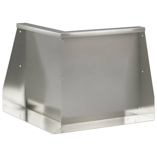vidaXL Τοίχος Στήριξης 50 x 50 x 40 cm Ανοξείδωτο Ατσάλι Ασημί