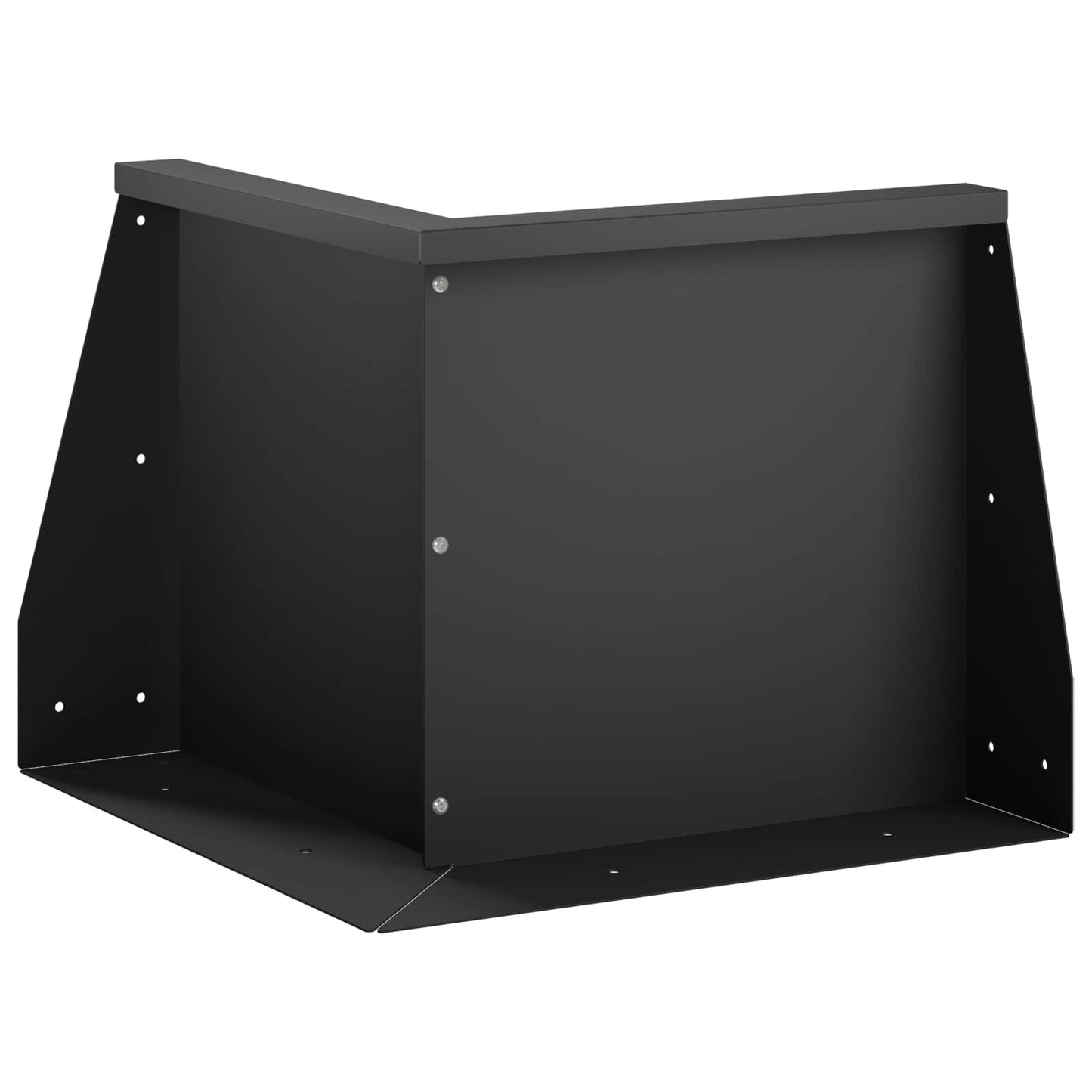 vidaXL Τοίχος Στήριξης 50 x 50 x 50 cm Ατσάλι Μαύρο