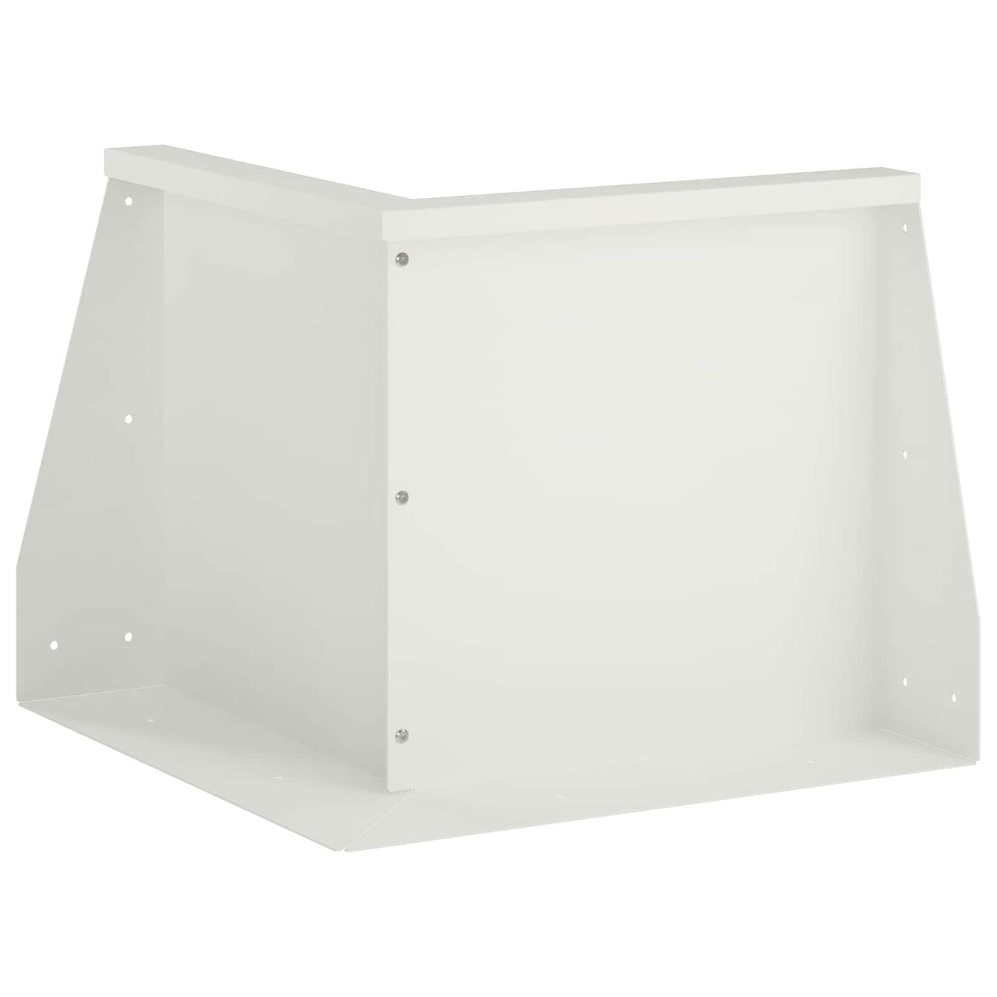 vidaXL Τοίχος Στήριξης 50 x 50 x 50 cm Ατσάλι Λευκό