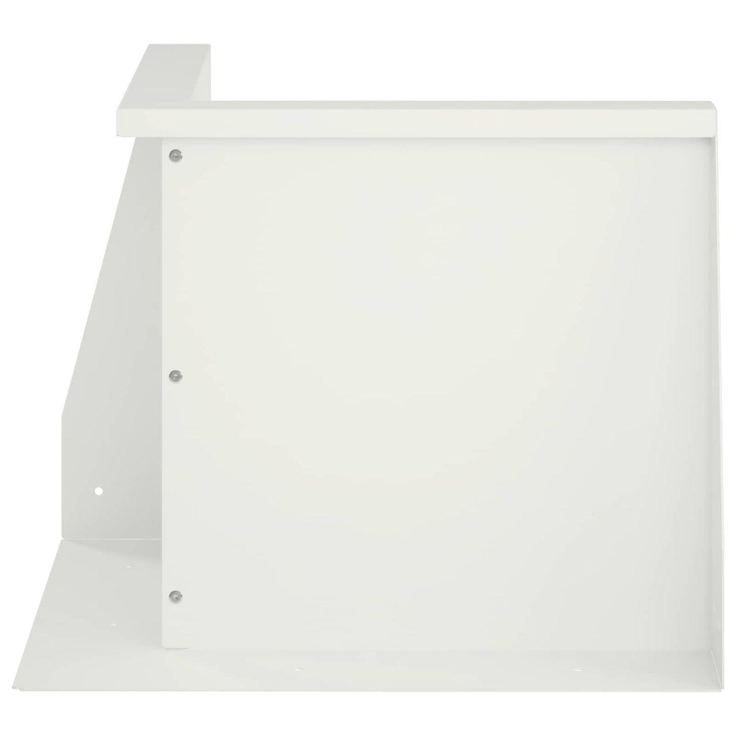 vidaXL Τοίχος Στήριξης 2 τμχ. 50 x 50 x 50 cm Ατσάλι Λευκό