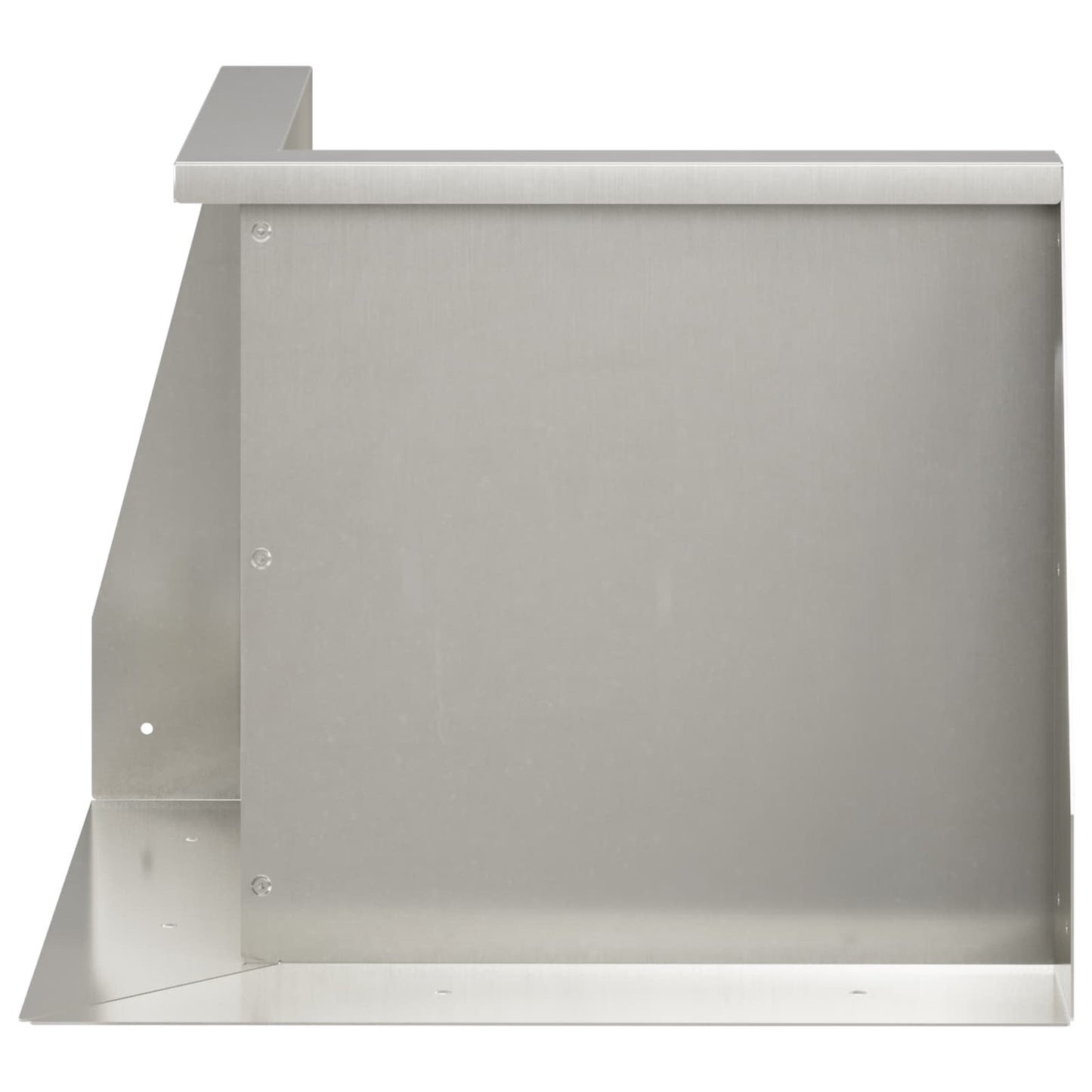 vidaXL Τοίχος Στήριξης 2 τμχ. 50 x 50 x 50 cm Ανοξείδωτο Ατσάλι Ασημί