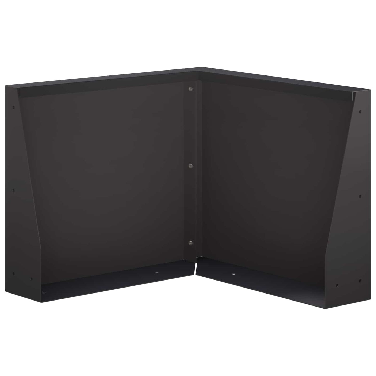 vidaXL Τοίχος Στήριξης 50 x 50 x 30 εκ Ατσάλι Μαύρο