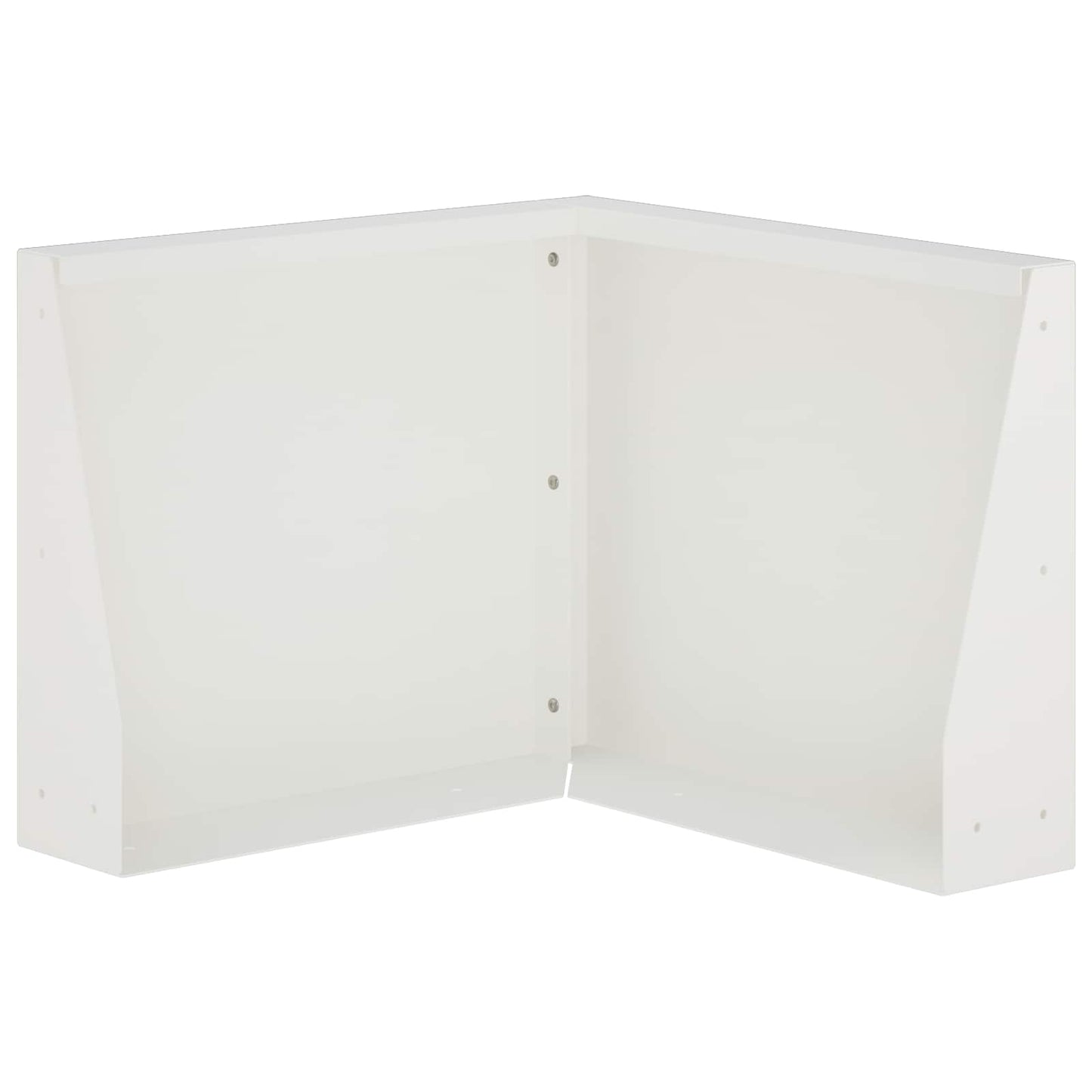 vidaXL Τοίχος Στήριξης 50 x 50 x 30 εκ Ατσάλι Λευκό